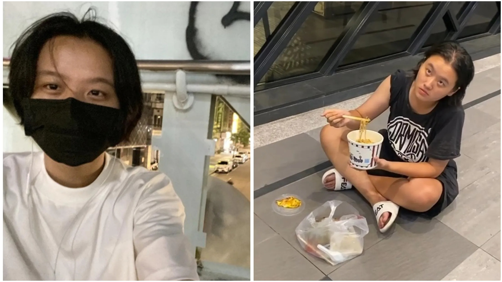 林靖恩近期屢因脫序行為登上媒體版面。（翻攝自Threads@ins.vlog7、臉書＠林靖恩）