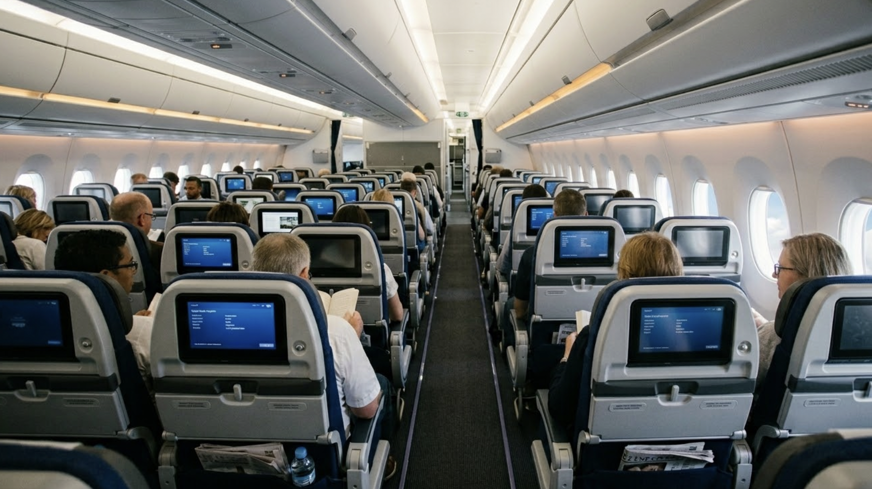 英國航空發生一起令人心驚膽顫的意外。(示意圖,由AI生成)