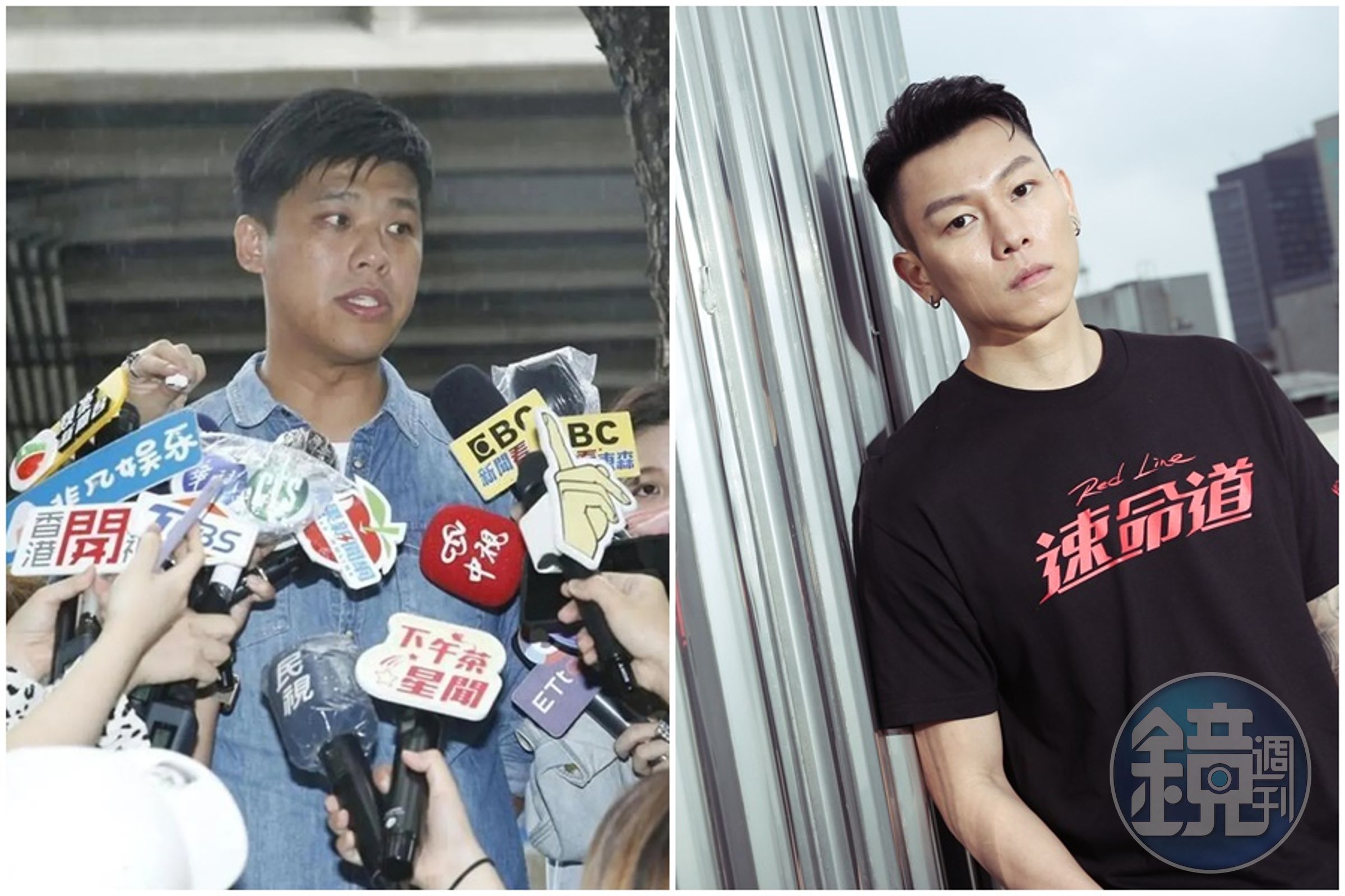 饒舌歌手瘦子去年衰捲入#Me Too，遭前狗仔記者葛斯齊（左）、S小姐直播指控性侵。（本刊資料照）