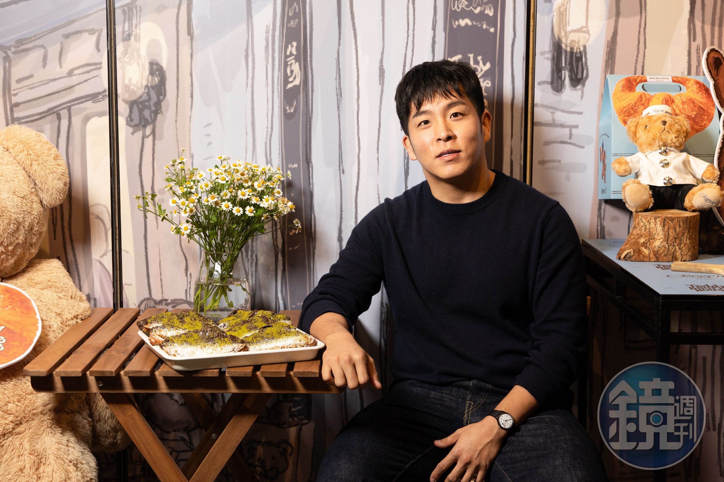 擁有西餐背景的金勳主廚，因喜歡烘焙，決定回國開一間可頌專賣店。