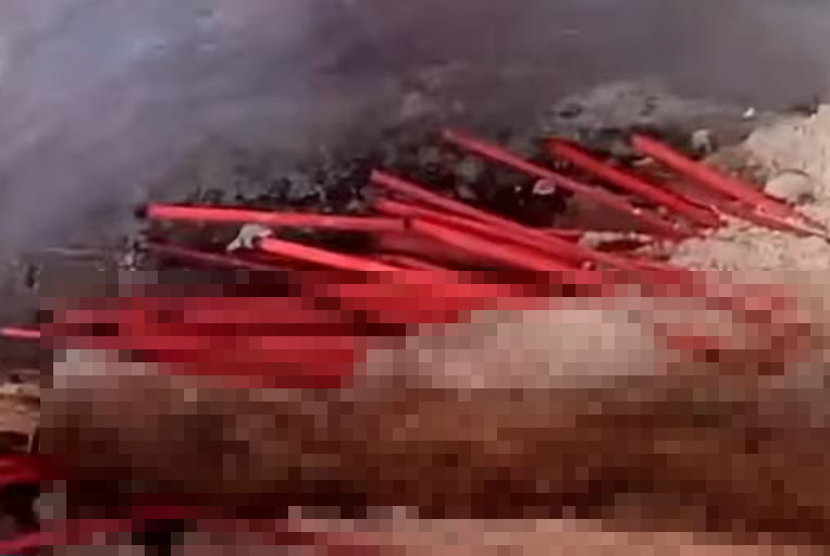 北斗天后宮不明骨骸是人骨。（翻攝鏡新聞）