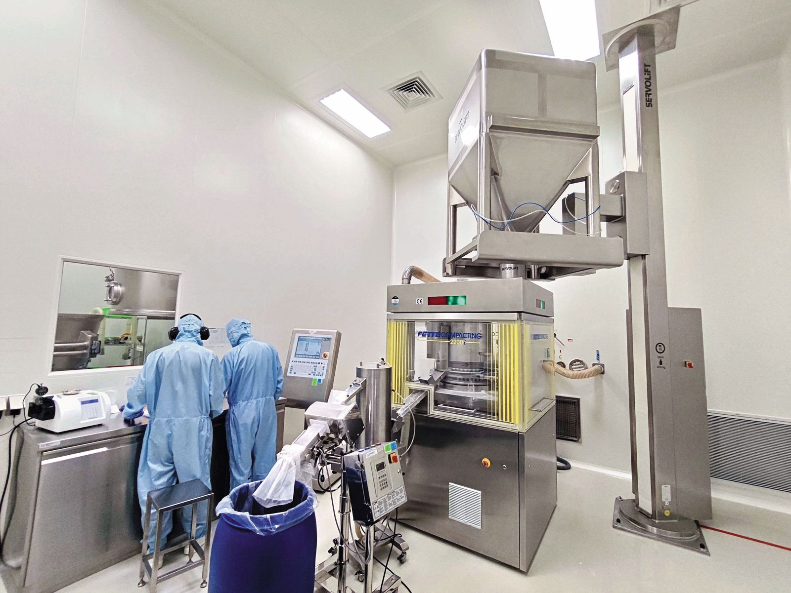 友霖位於雲林虎尾的藥廠獲美國、歐盟和日本的查廠認證,近年持續透過設備升級來提高產量。(友霖提供)