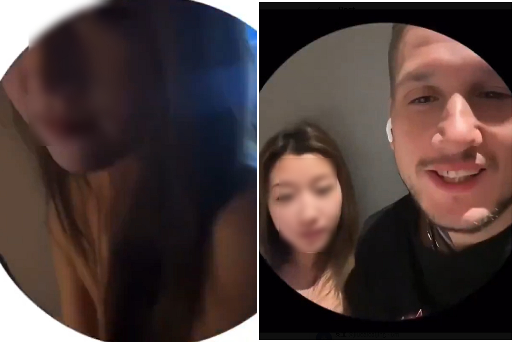 中國女大生愛洋腸，獻身睡傳奇電競男！約炮裸體床照被「炫耀曝光」。（翻自X平台）