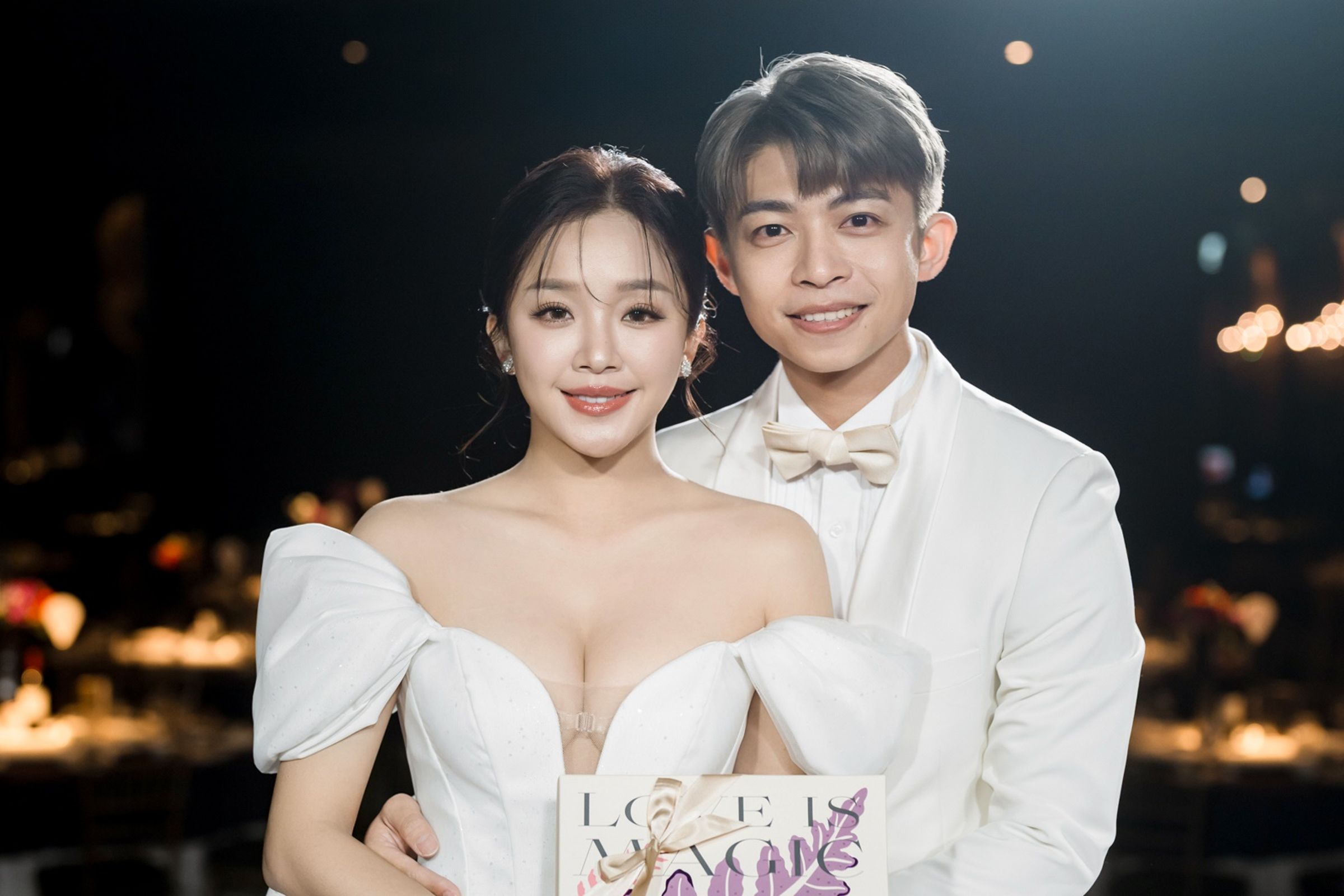 賴慧如今和國標舞老師劉家銘補辦婚禮。(圖/SJ Wedding提供)