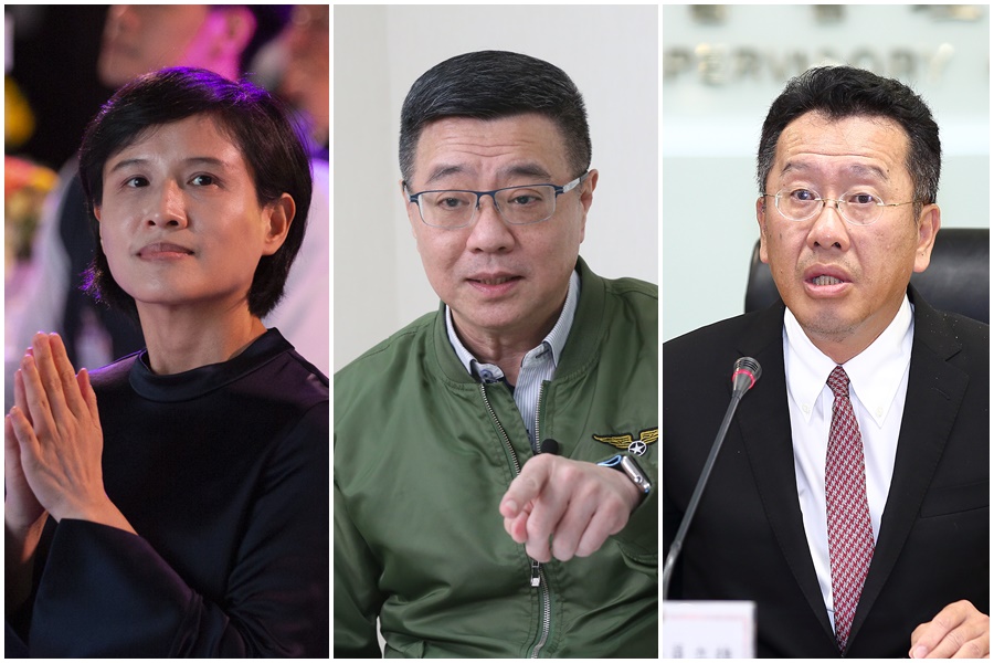 賴清德內閣布局備受關注，傳出新人事已敲定，卓榮泰（中）將出任閣揆，鄭麗君（左）將任行政院副院長，顧立雄（右）將出任國防部長。（本刊資料照）