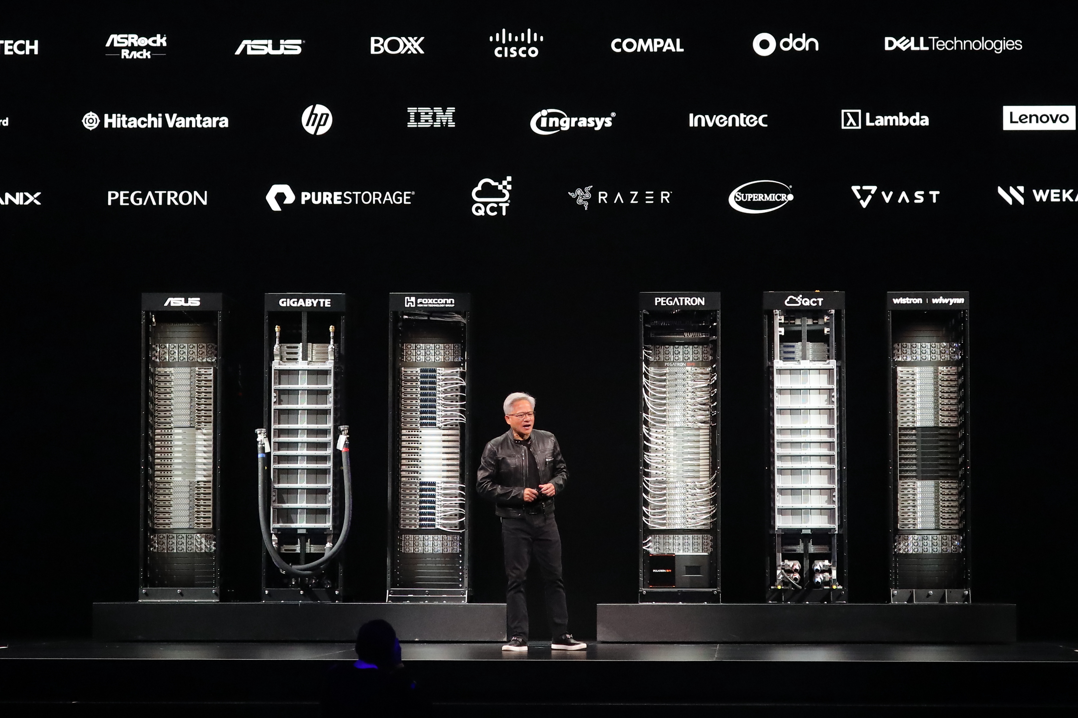 黃仁勳今日旋風來台，為今年第3次來台。（本刊資料照）