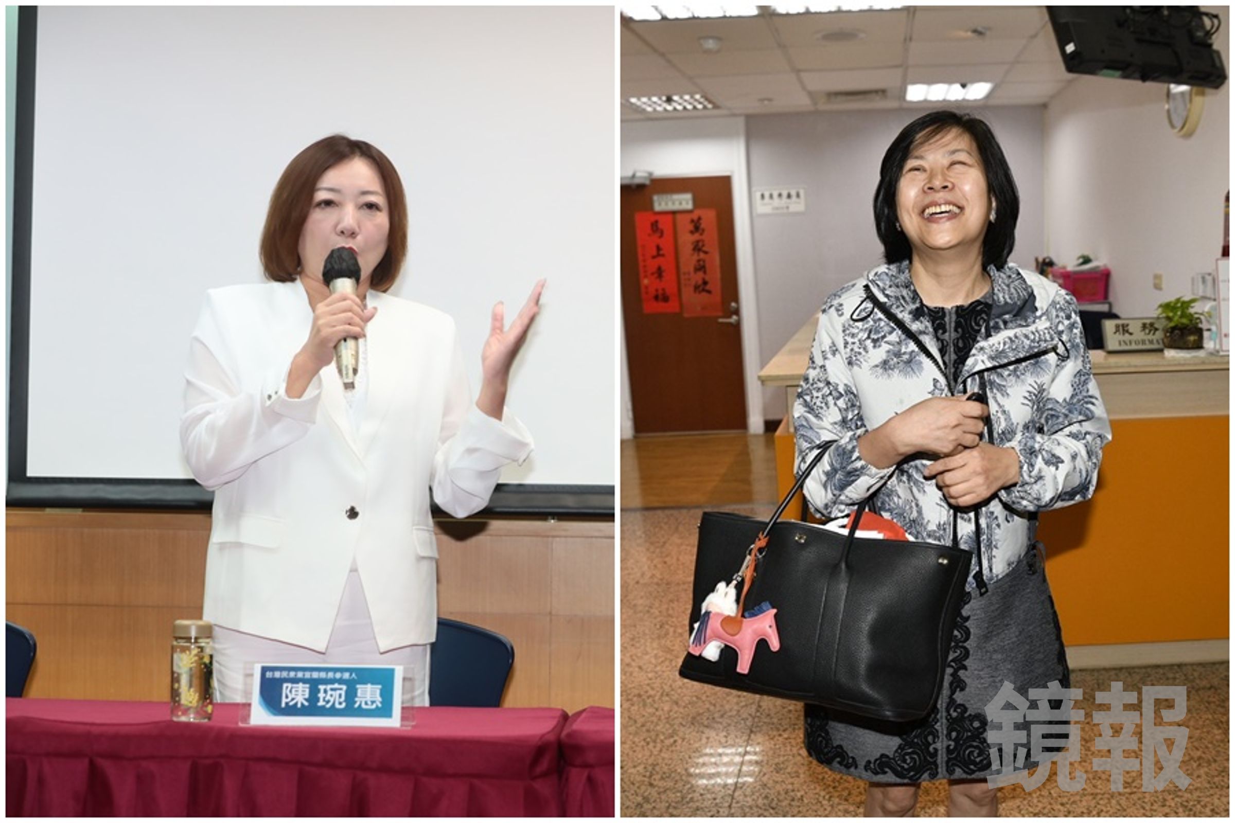 藍白合宜蘭縣長民調陳琬惠落敗,李貞秀酸她月領20萬還輸。(鏡報林煒凱、李智為)