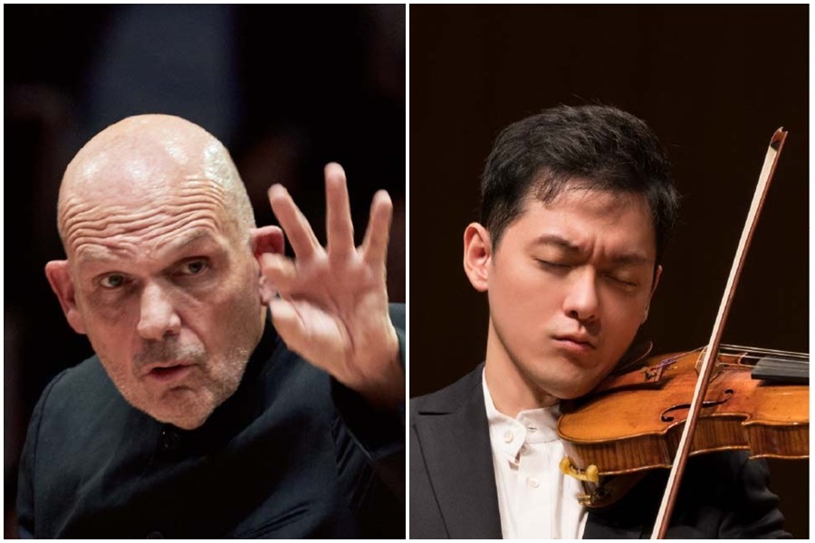 指揮大師梵志登（左）與曾宇謙（右）將於今年9月在台北國家音樂廳首度合體。（牛耳藝術提供）