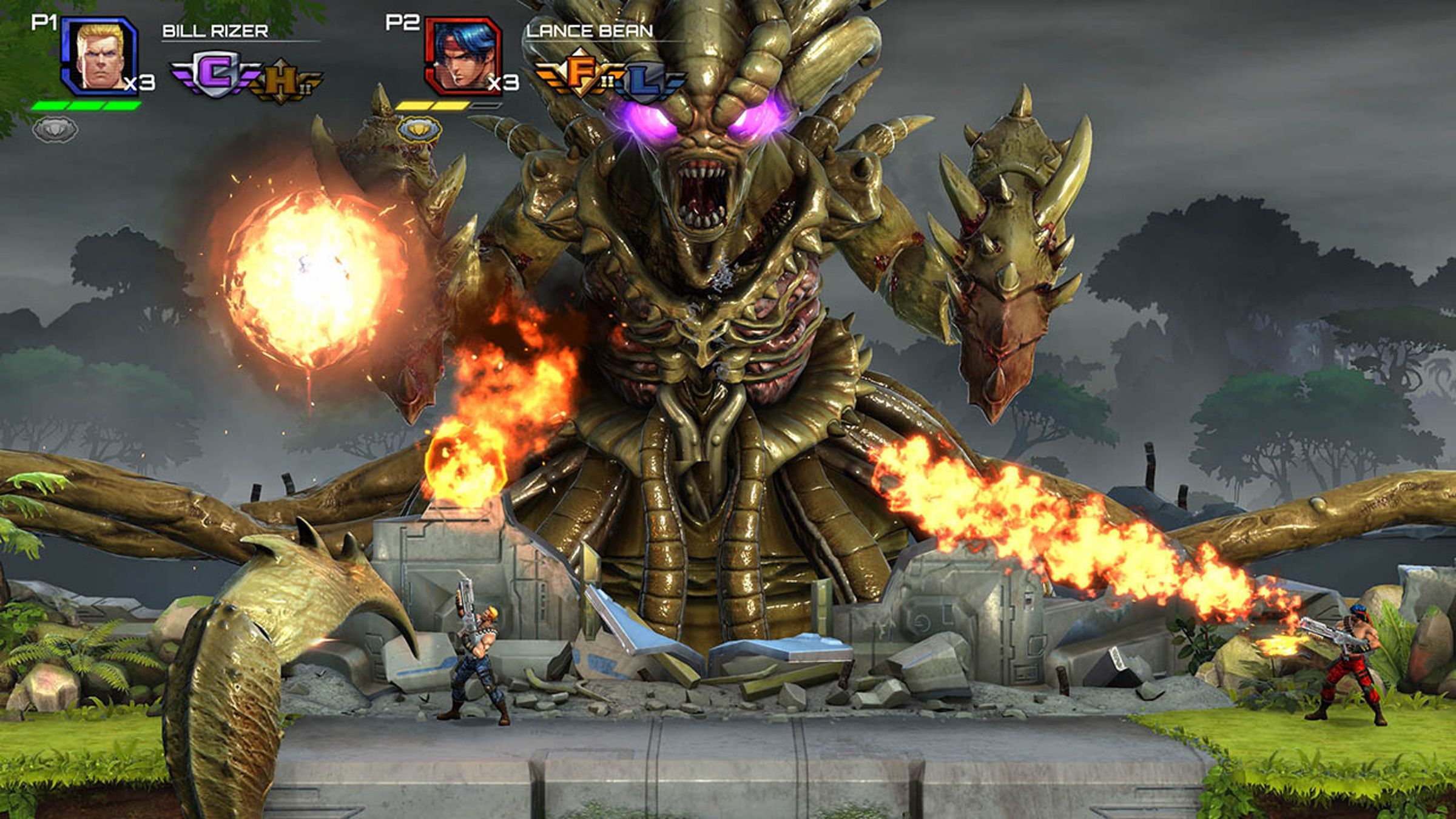 《魂斗羅：加盧加行動》新增敵人與關卡，並強化武器系統。（翻攝自Steam）