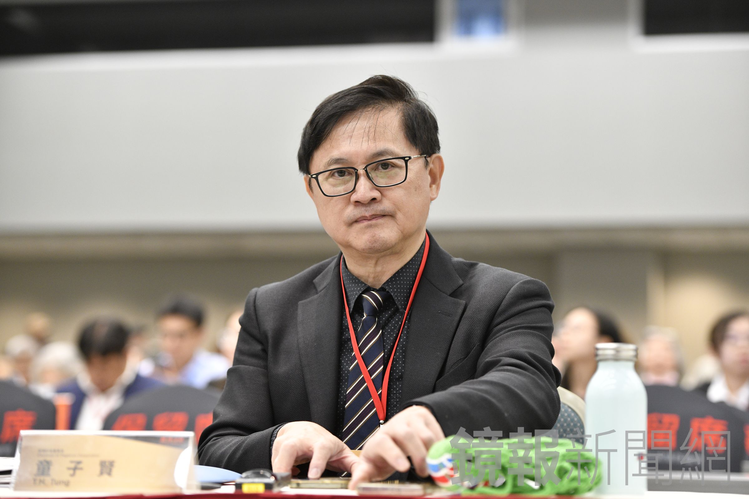 和碩董事長童子賢身為總統府氣候變遷委員會副召集人,對台灣綠能亂象表示憂心。(鏡報李智為攝)