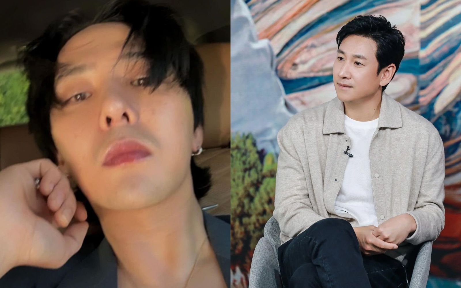 繼韓星李善均（右）涉毒，G-Dragon也被警方強制調查。（圖／翻攝自李善均、GD Instagram）