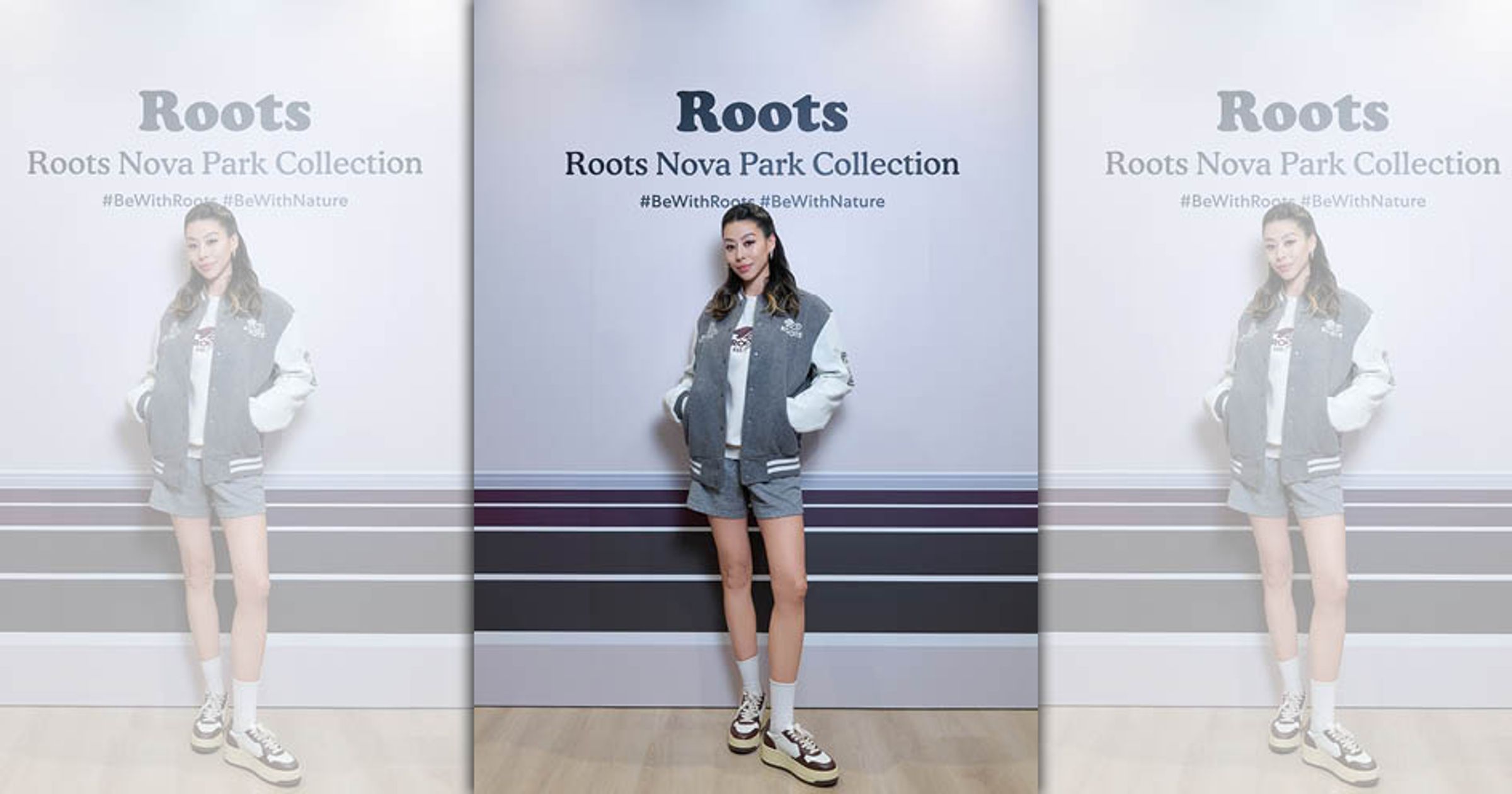 蔡詩芸出席服飾品牌活動。（ROOTS提供）