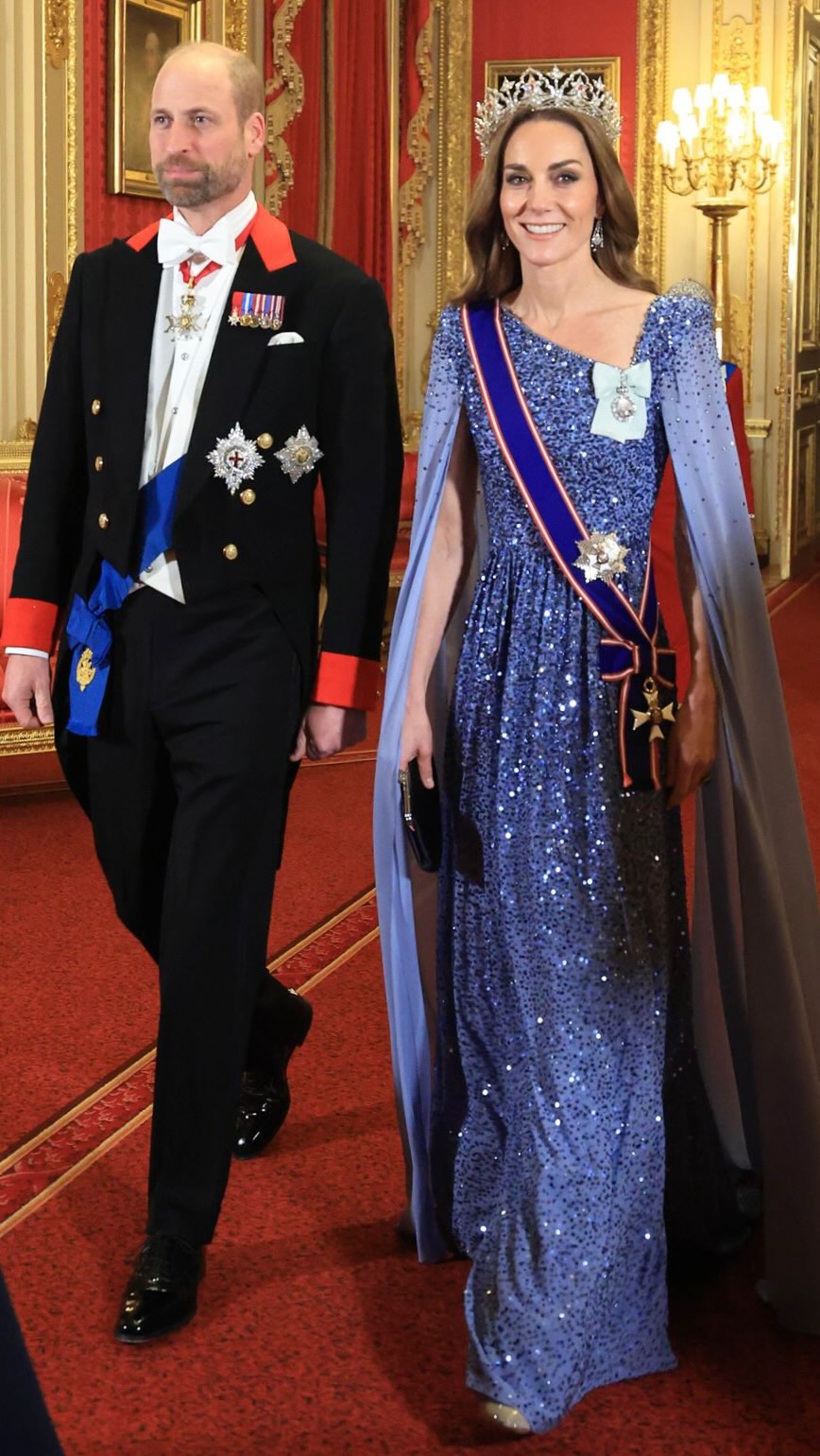 威廉王子和凱特王妃也有出席國宴。(翻攝princeandprincessofwales IG)