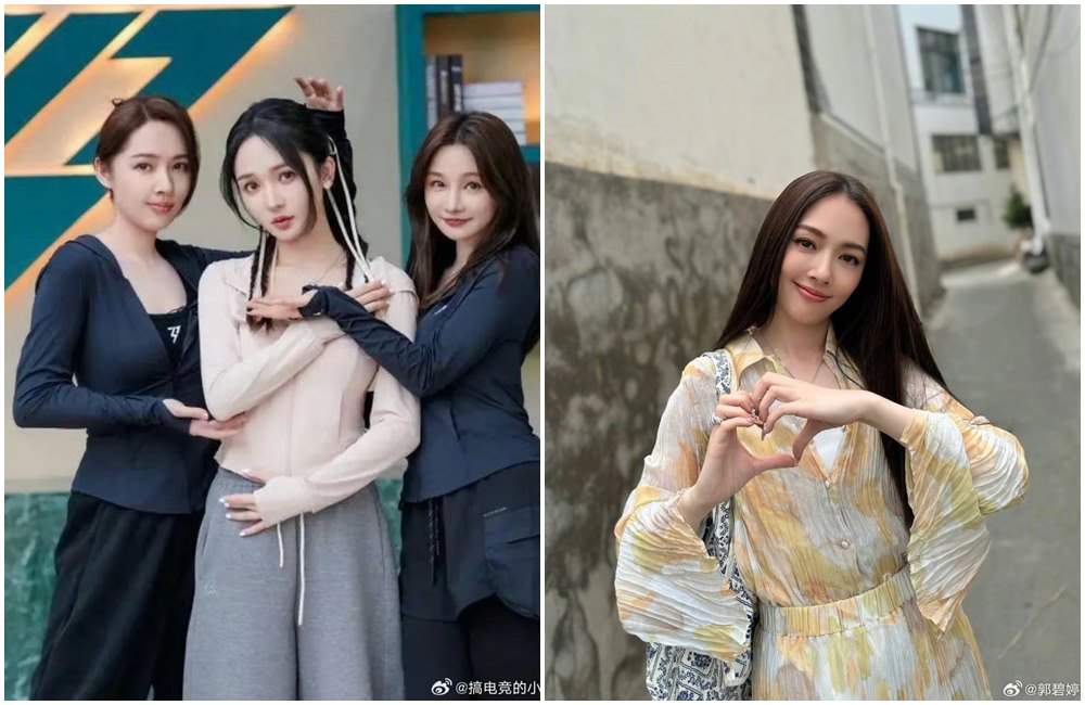 郭碧婷參加《浪姐5》疑似遭一公隊友Miss韓懿瑩酸「偷懶」、「拖累隊友」，引起軒然大波。（郭碧婷微博/微博圖片）