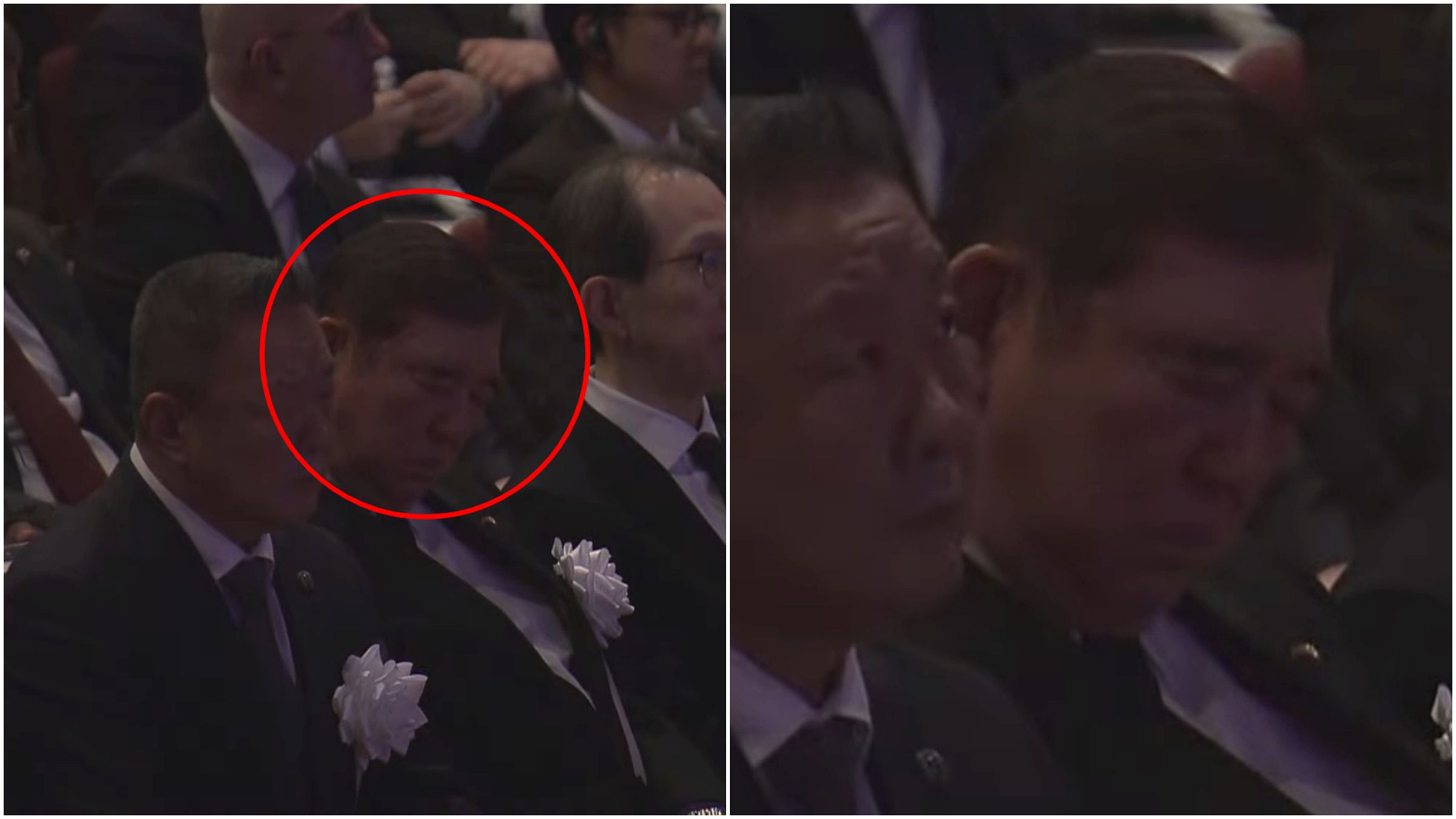 日本首相石破茂又睡著了。（翻攝YT@THE PAGE）