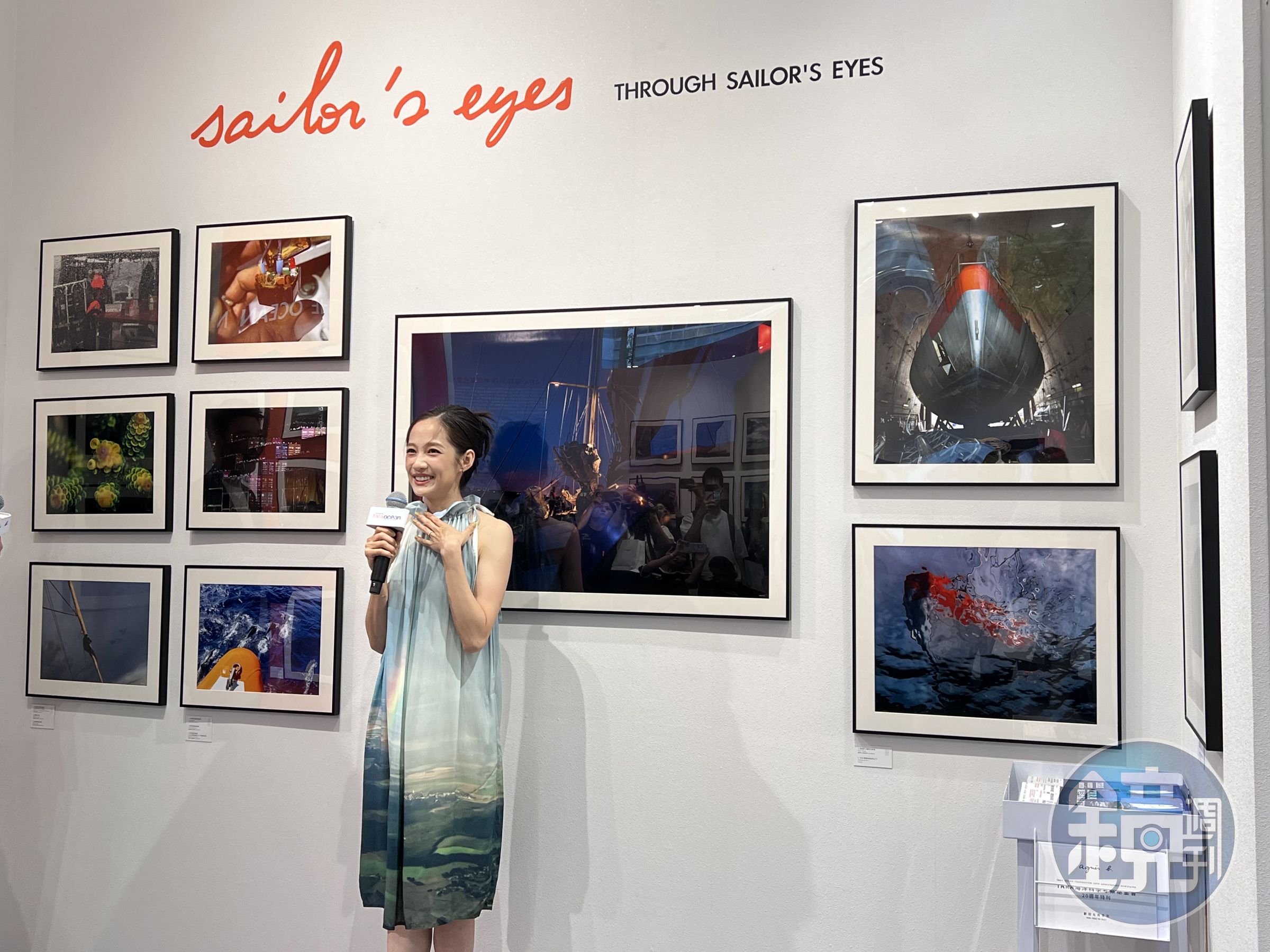 相隔7年,簡嫚書再度接下agnès b.「海洋保育推廣台灣活動大使」,出席活動。