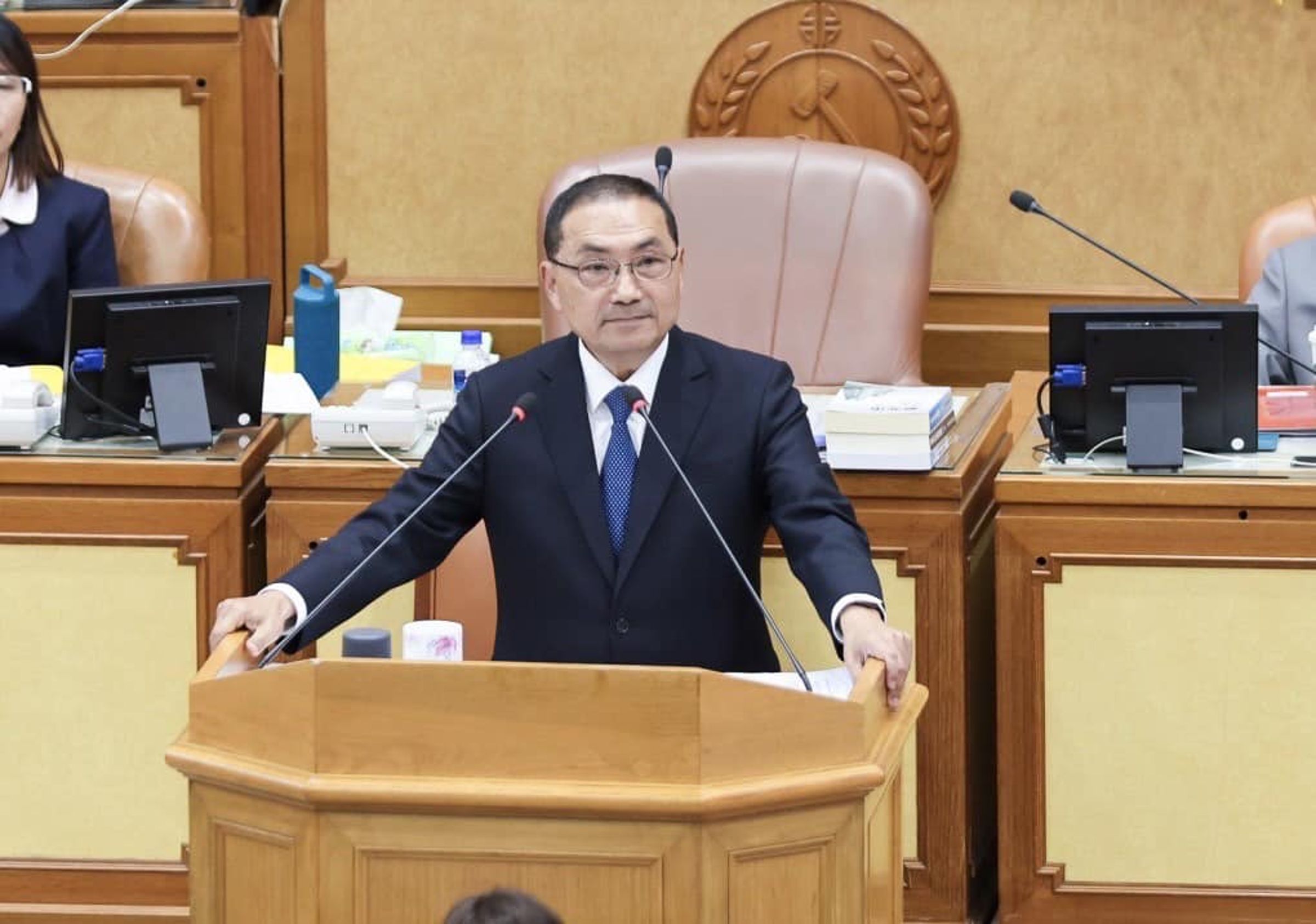 侯友宜至今未鬆口是否出席總統就職典禮，但強調會出席23日的新內閣首次會議。（翻攝自臉書＠侯友宜）