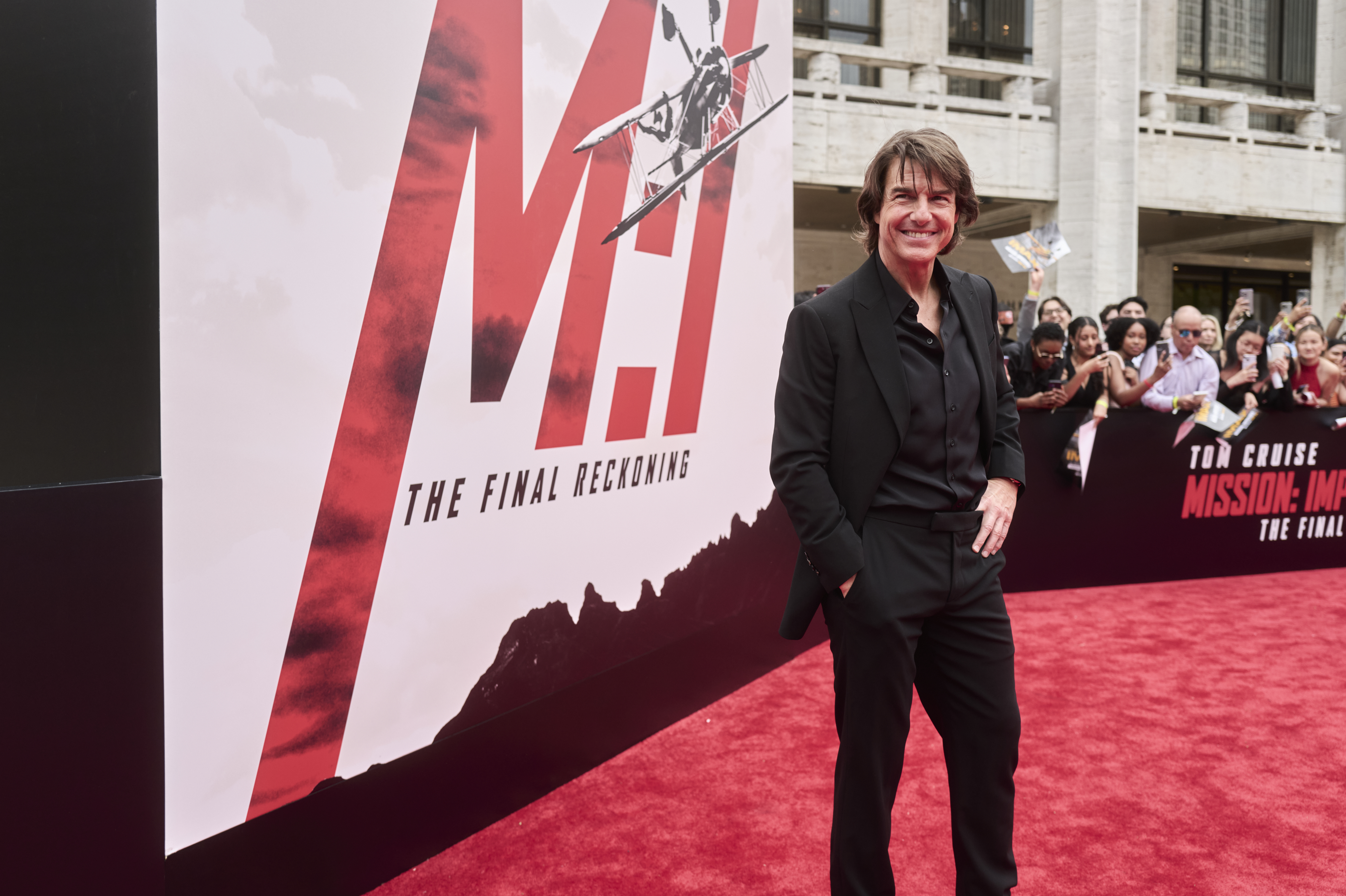 湯姆克魯斯回到紐約進行首映，也不吝於在訪問中替其他電影拉抬聲勢。（UIP提供）