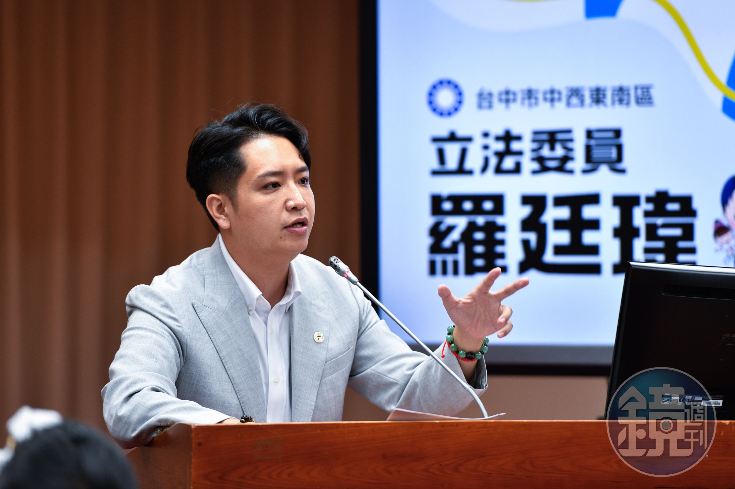 國民黨立委羅廷瑋被點名耍官威，當事人反擊是造謠。（本刊資料照）