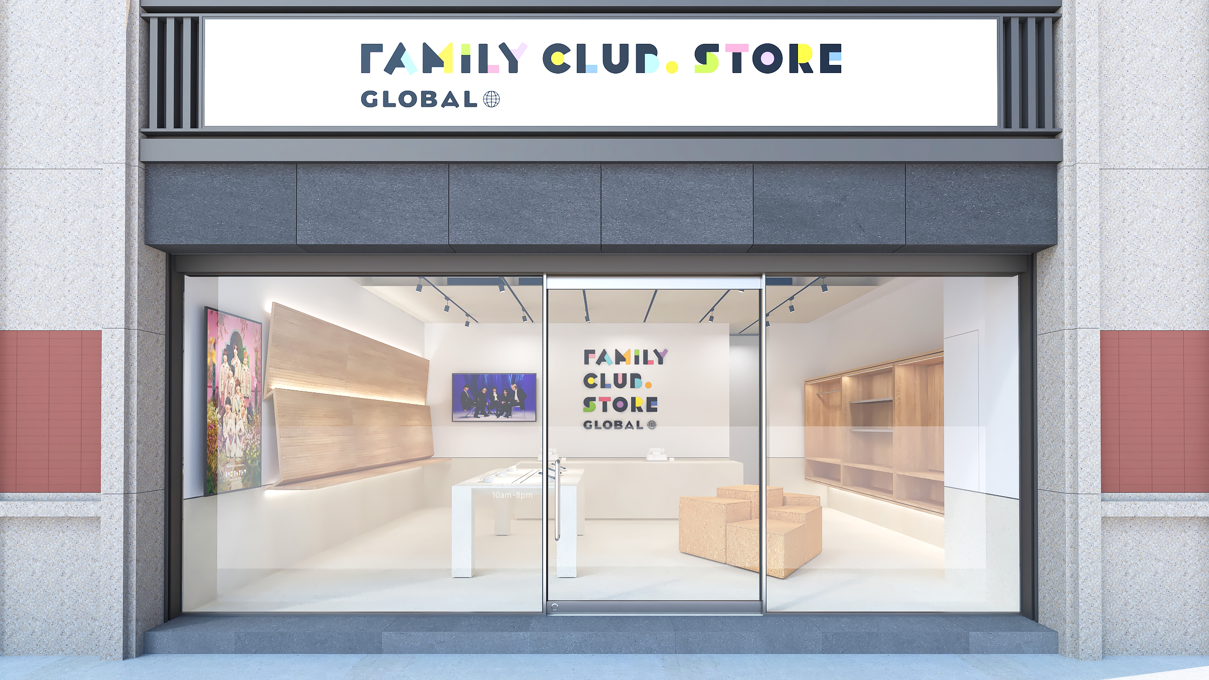 星達拓娛樂藝人官方週邊專賣店「FAMILY CLUB.STORE」將在台北中山區開設唯一海外常設店。（大鴻藝術BIG ART 提供）
