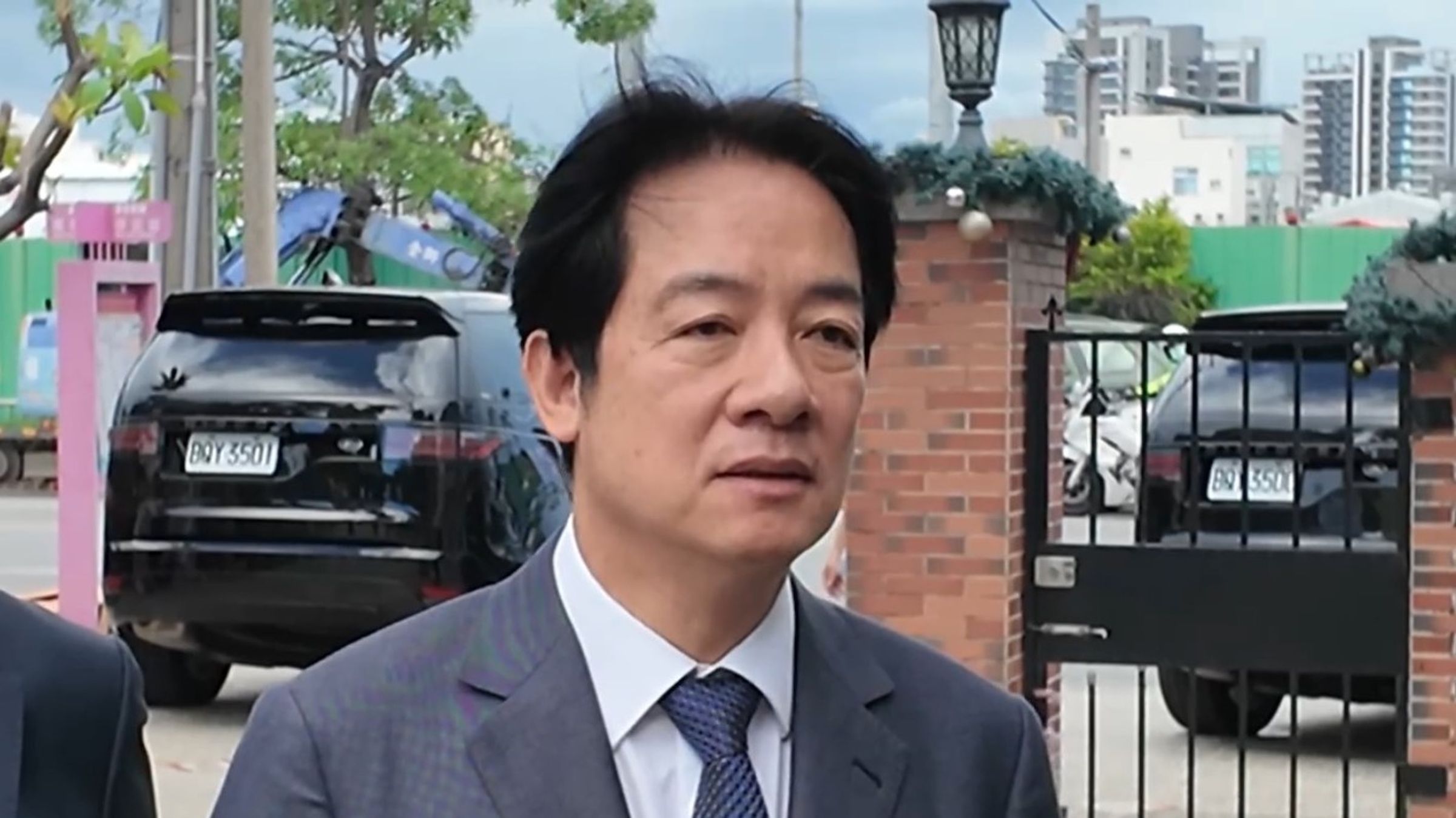 賴清德在台南出席追思禮拜回應鄭文燦受調查一事。(翻攝網路)