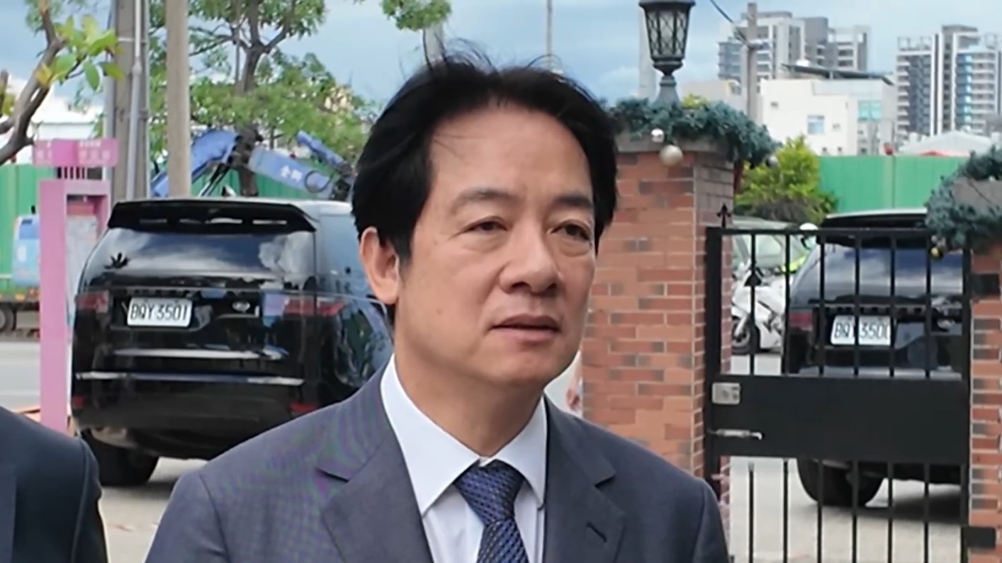 賴清德在台南出席追思禮拜回應鄭文燦受調查一事。（翻攝網路）