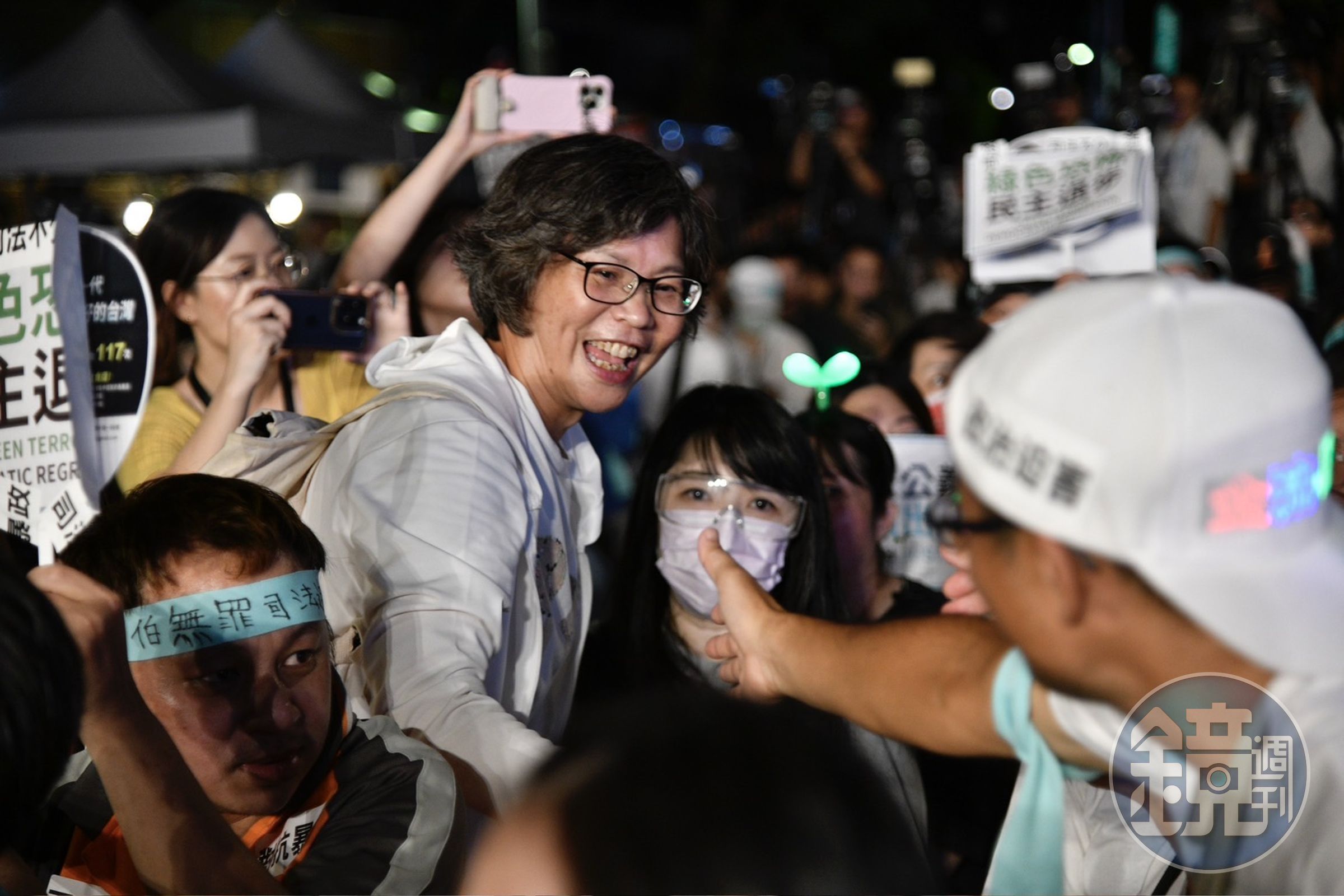 民眾黨前立委、現台中市府顧問蔡壁如現身參與活動。