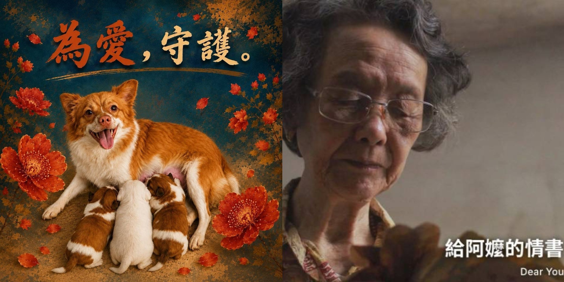 中國大陸電影《給阿嬤的情書》將於2026桃園電影節舉行台灣首映。然而,卻因為廣東省揭陽市坪埔村6月28日發生焚虐殺狗媽媽「旺旺」事件,掀起輿論。(翻攝自桃園電影節臉書)