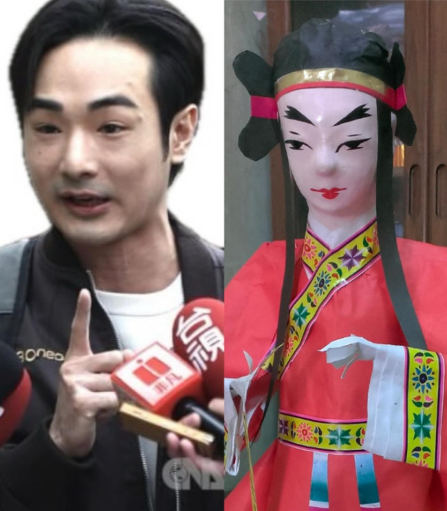 YouTuber八炯被網友嘲笑長相跟紙紮人很像,但他反而幽默自嘲化解攻擊。(翻攝threads@musiclin_1107)