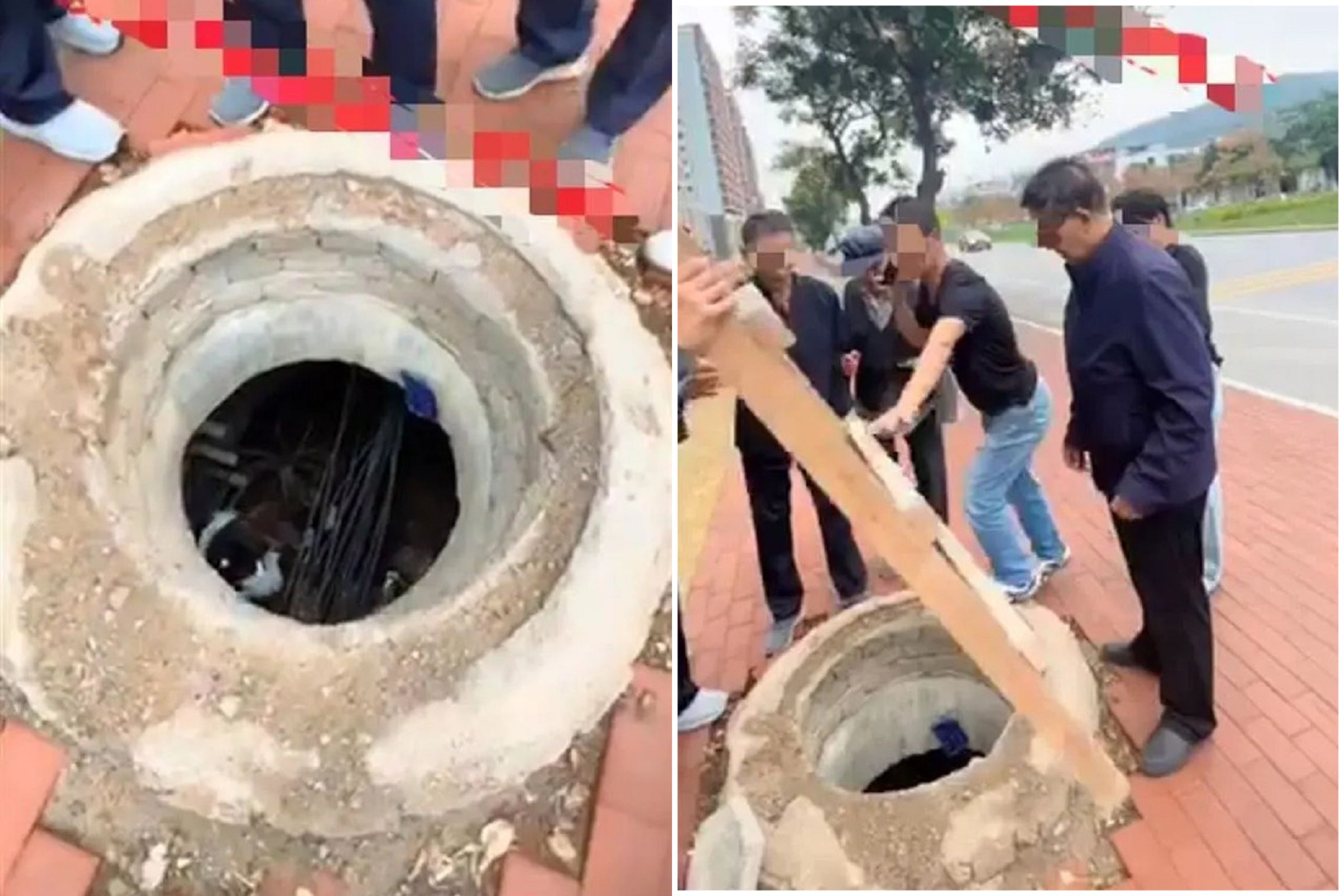 少女墜入枯井,中國奇葩父親實踐「拍攝者不救」!堅持先拍照、阻救援。(翻自《香港01》)