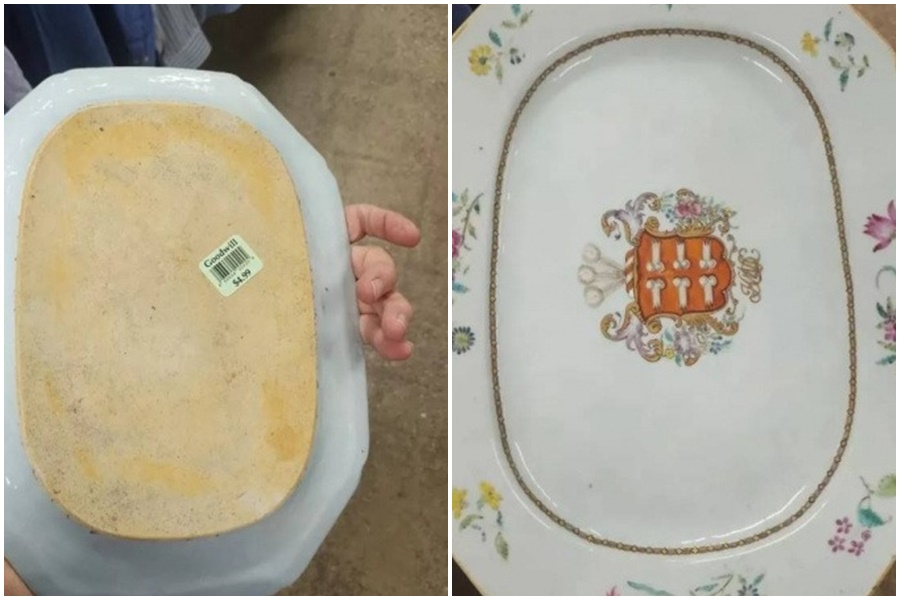 美國一名男子卡切拉諾去年在古董店淘到寶。（翻攝自社群網站X）