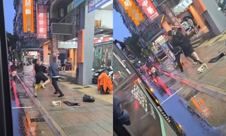 桃園客運學生專車爆發衝突，司機與高中生當街互毆，引發社會譁然，公司已宣布解職處分。（翻攝自threads）