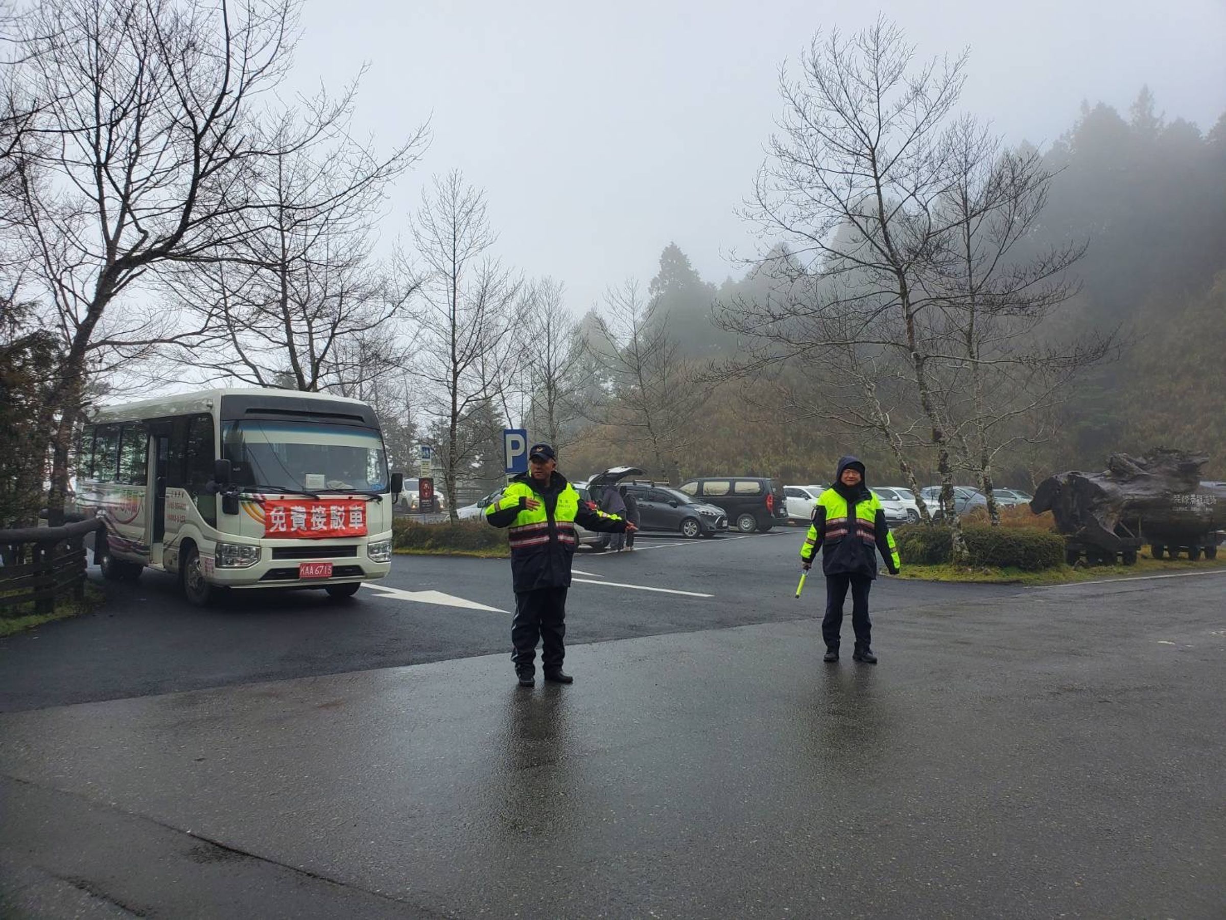 三星警分局提醒民眾，連假遇車多或車速較慢時，建議參考相關替代道路。（三星警分局提供）