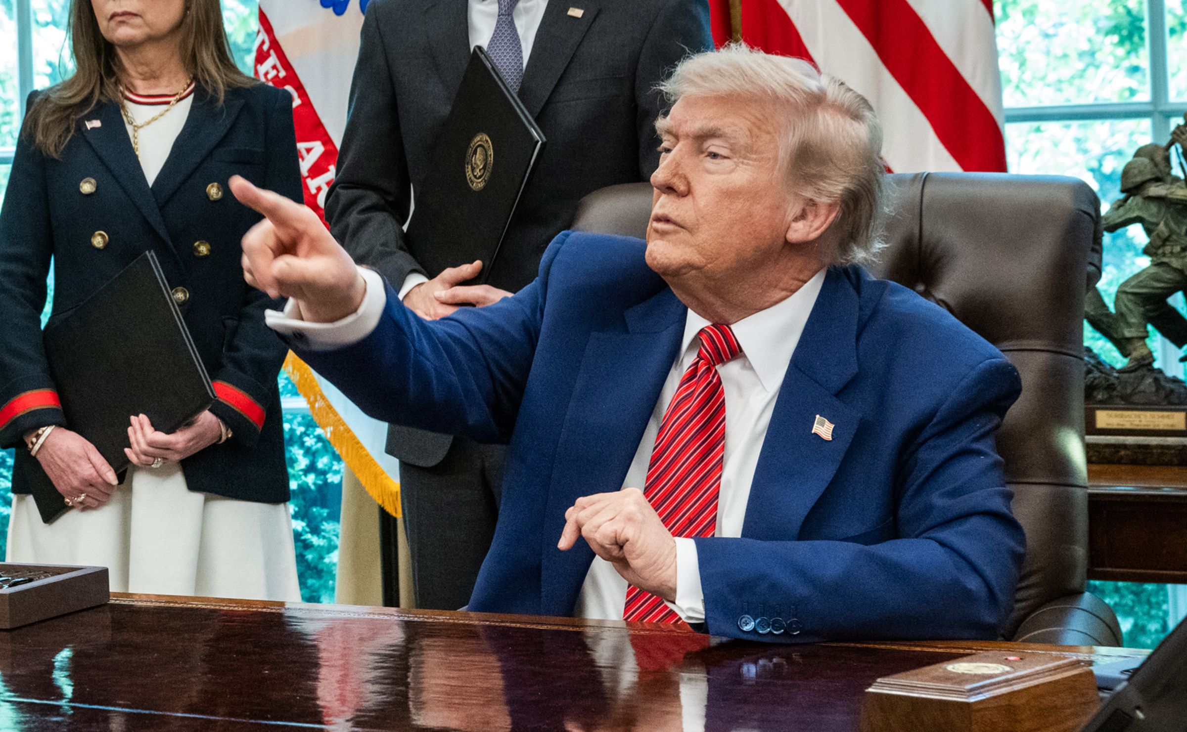 川普上任後大刀闊斧執行強硬移民政策。（翻攝The White House Flickr）