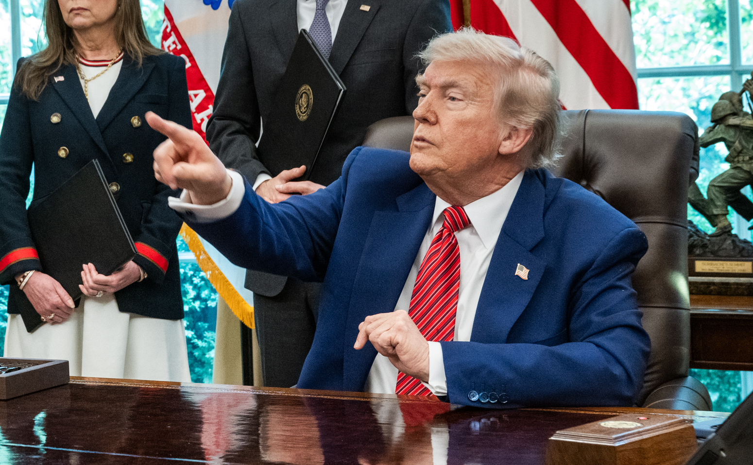 川普上任後大刀闊斧執行強硬移民政策。（翻攝The White House Flickr）