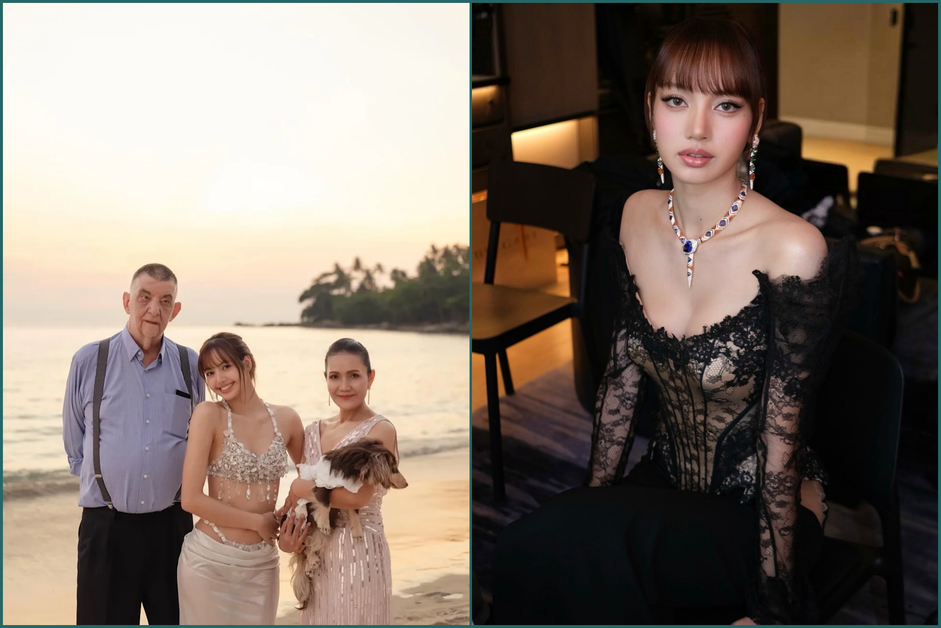 Lisa與家人感情好,希望自己結婚時,父親能看到這一切。(IG)