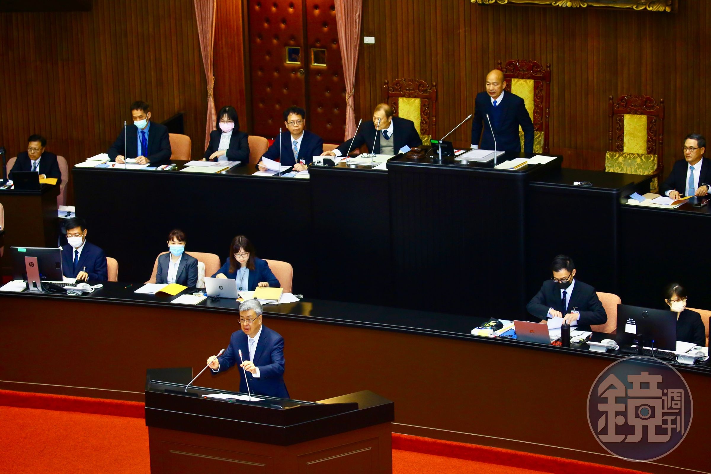 國民黨擬推「藐視國會罪」，相關內容引發朝野意見分歧，行政院長陳建仁則強調要互相尊重，深入溝通。（本刊資料照）