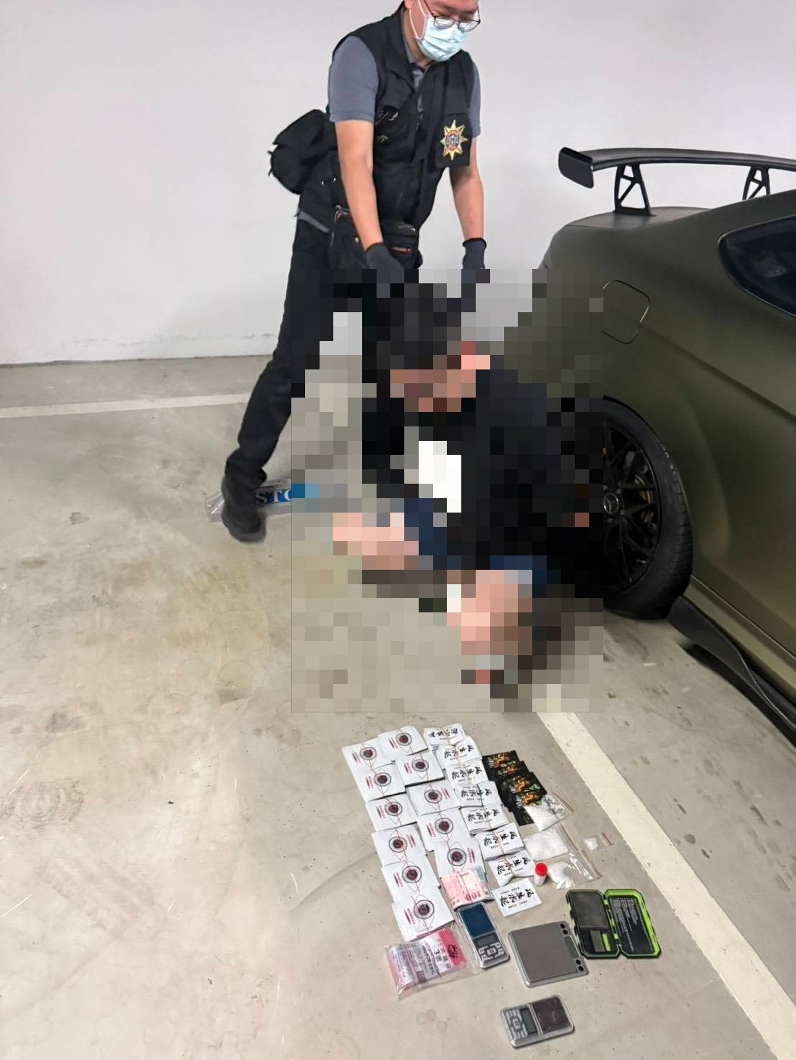 陳姓金主車輛查扣的證物。