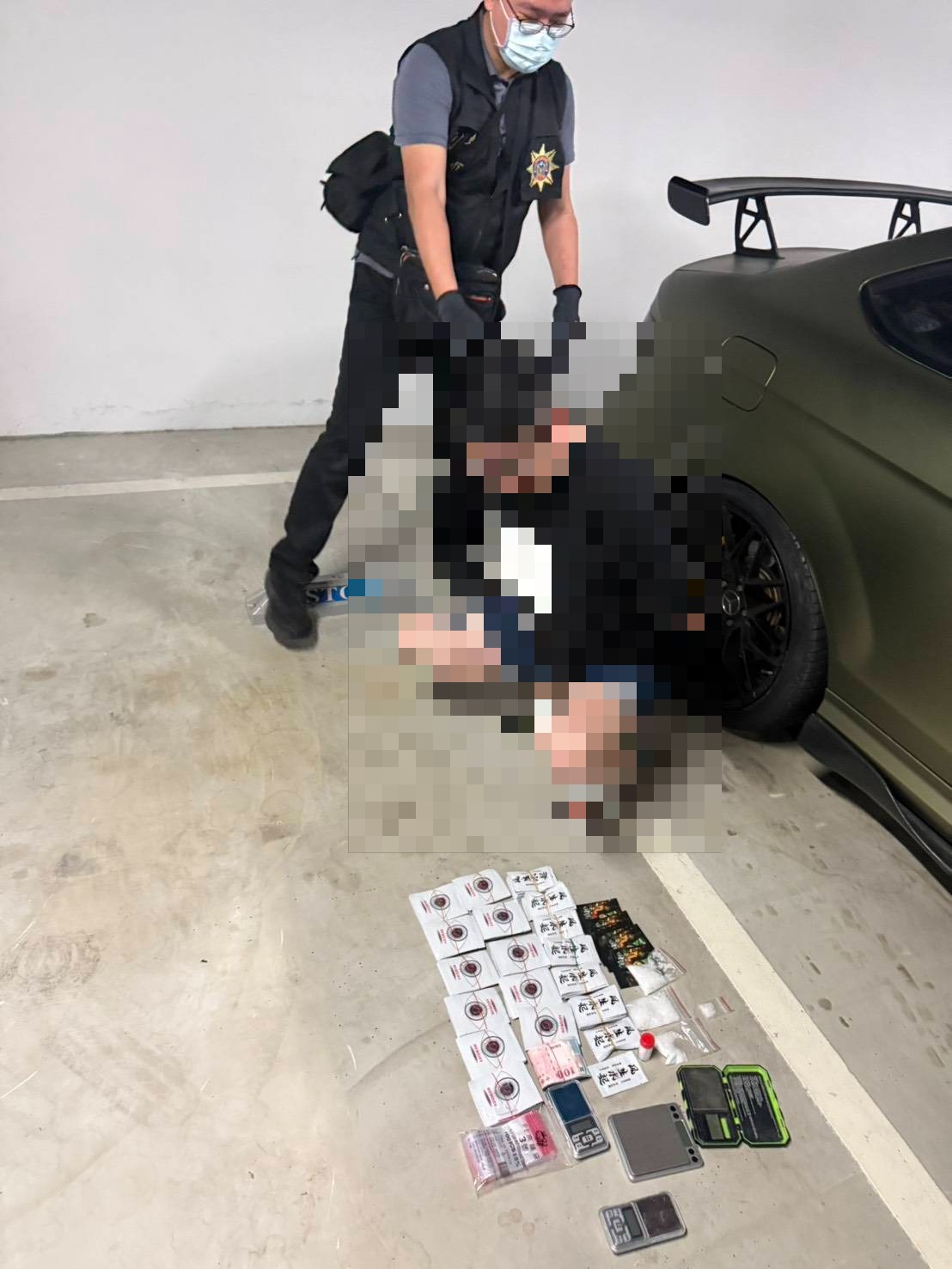 陳姓金主車輛查扣的證物。