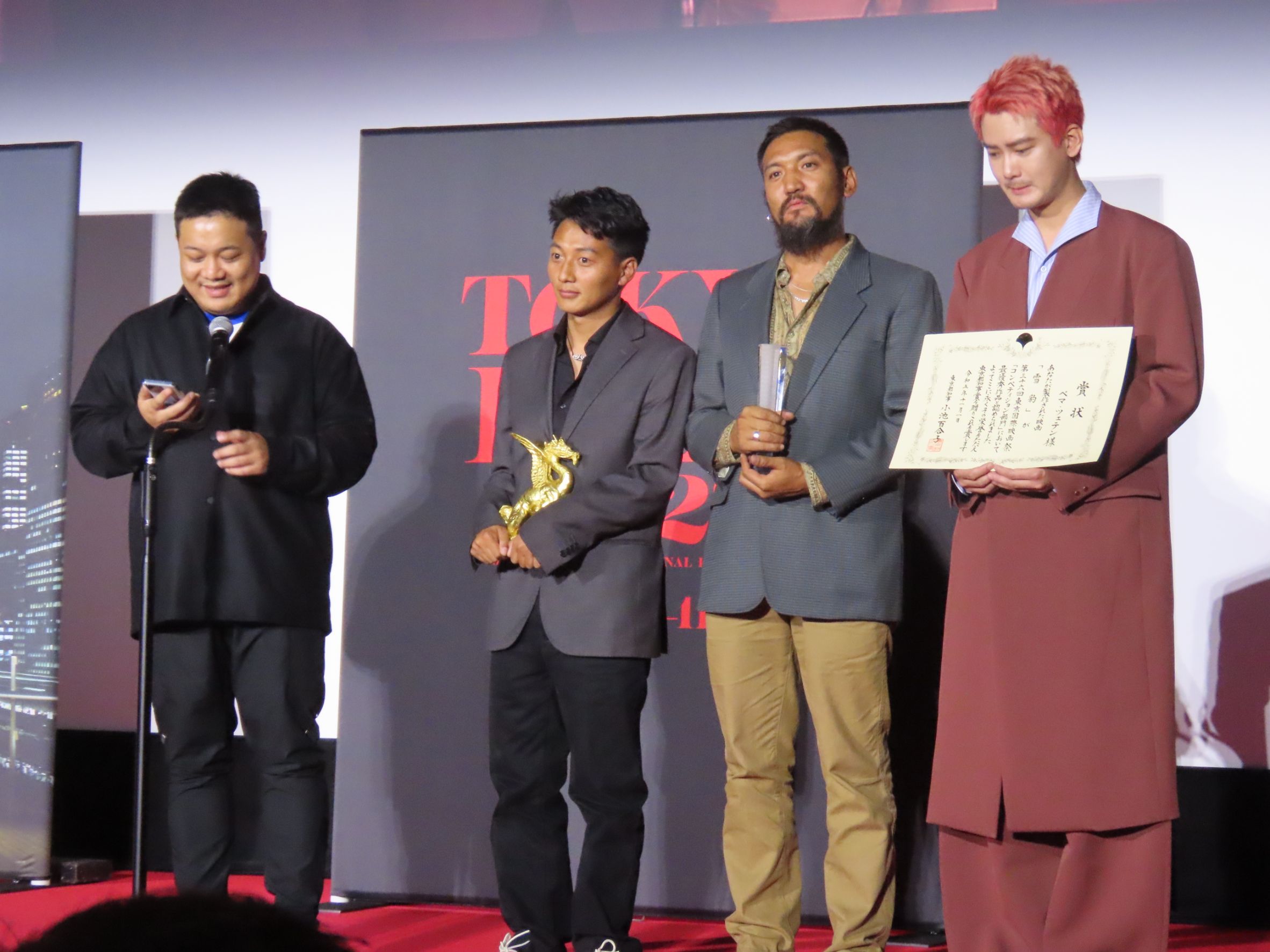 中國電影《雪豹》拿下東京國際影展的最大獎。