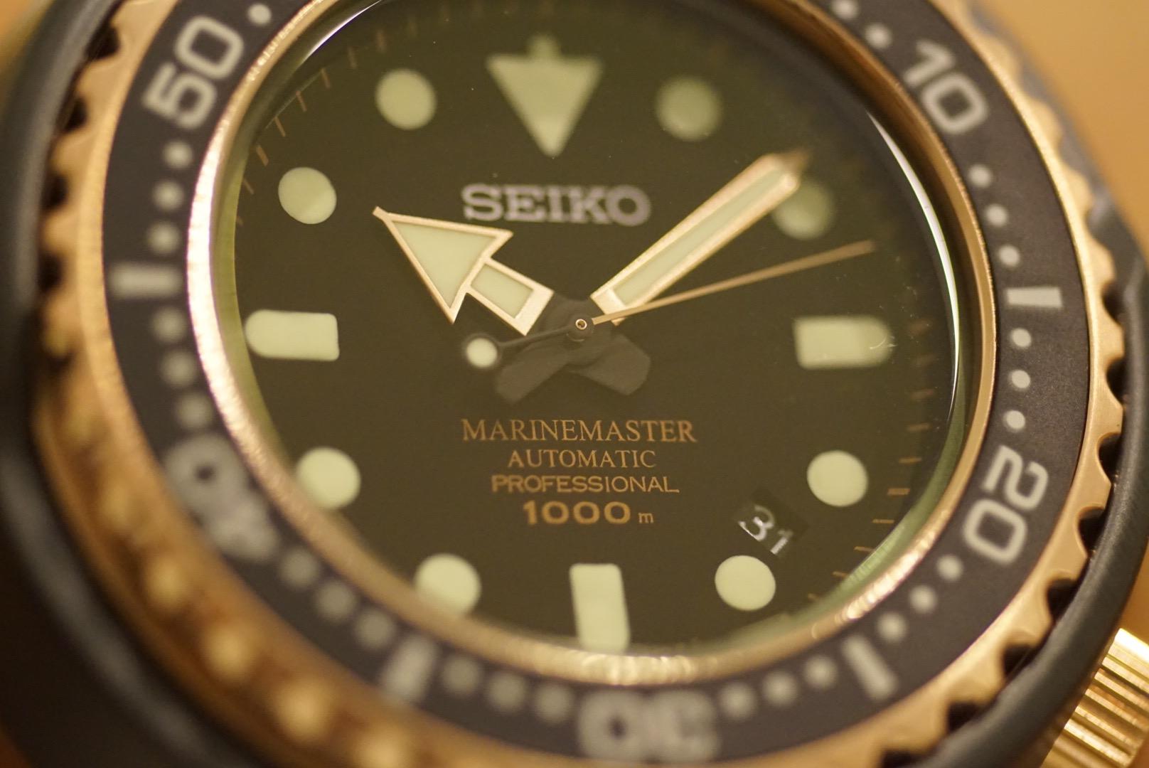Seiko的專業潛水錶Marinemaster Professional就具備水下1000公尺的防水能力。