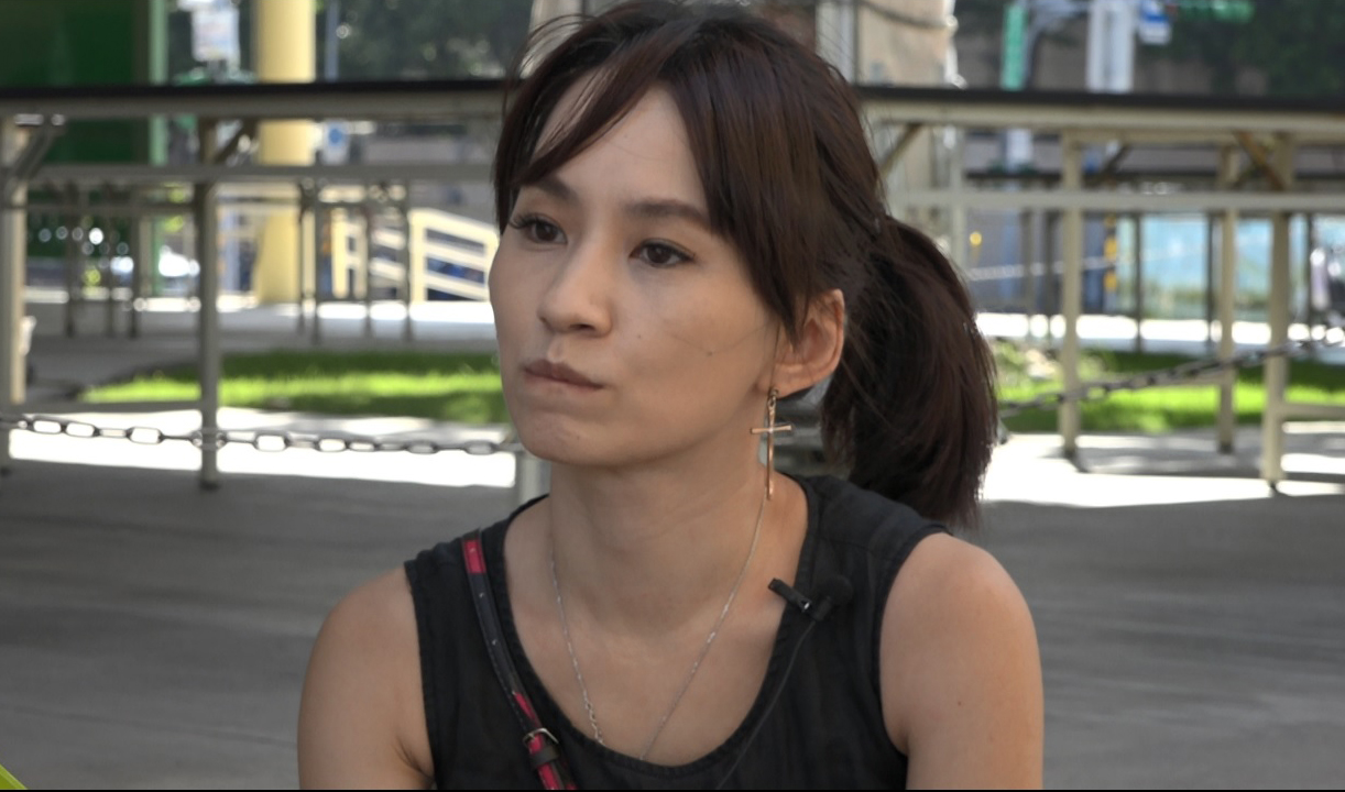 樂陞自救會會長Joy不堪樂陞案折磨一度昏倒，如今必須每天跑醫院打針治療。（攝影：陳俊銘）