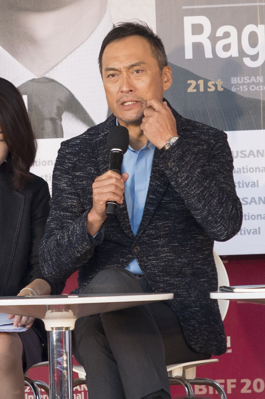 影帝渡邊謙對於能代表《怒》出席釜山影展感到開心與自豪。（林弘斌攝）