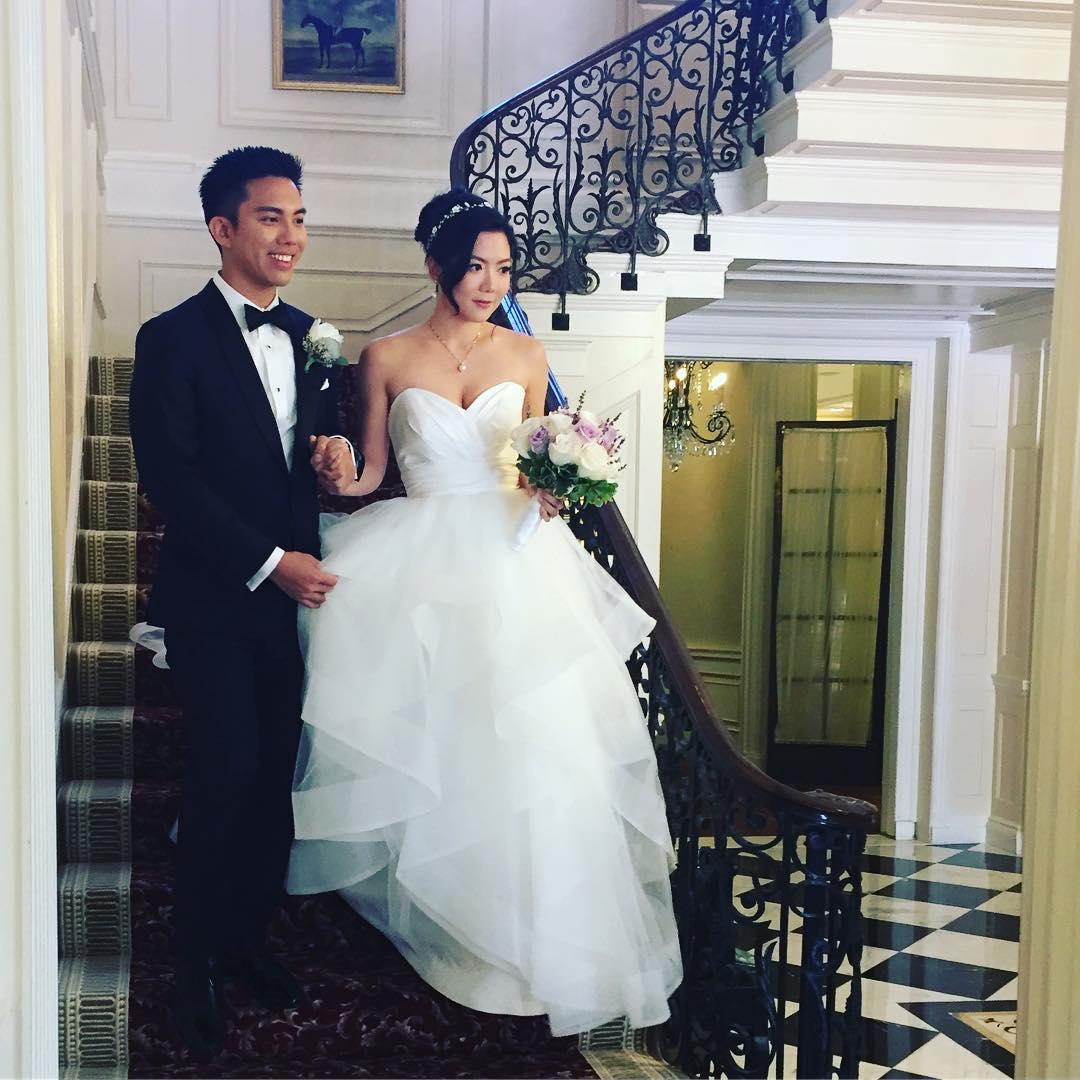 蔡明興獨生女蔡承媛九月底才在美國紐約完婚。翻攝自IG