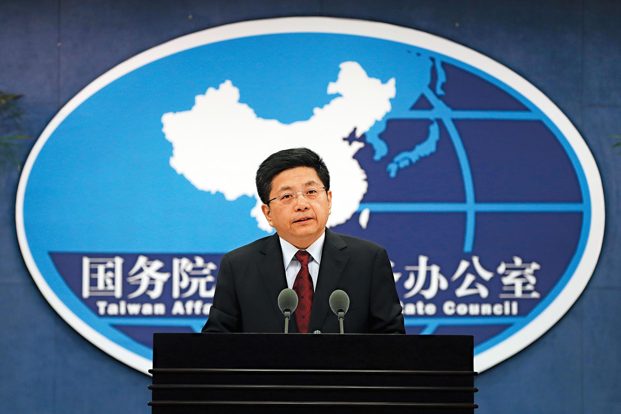 國民黨高層透過關係，請國台辦出面替國民黨募款。圖為國台辦發言人馬曉光。（達志影像）