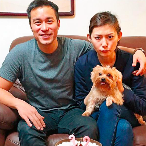 去年底，張孝全與上傳與女友Vicky的放閃照。（翻攝自網路）
