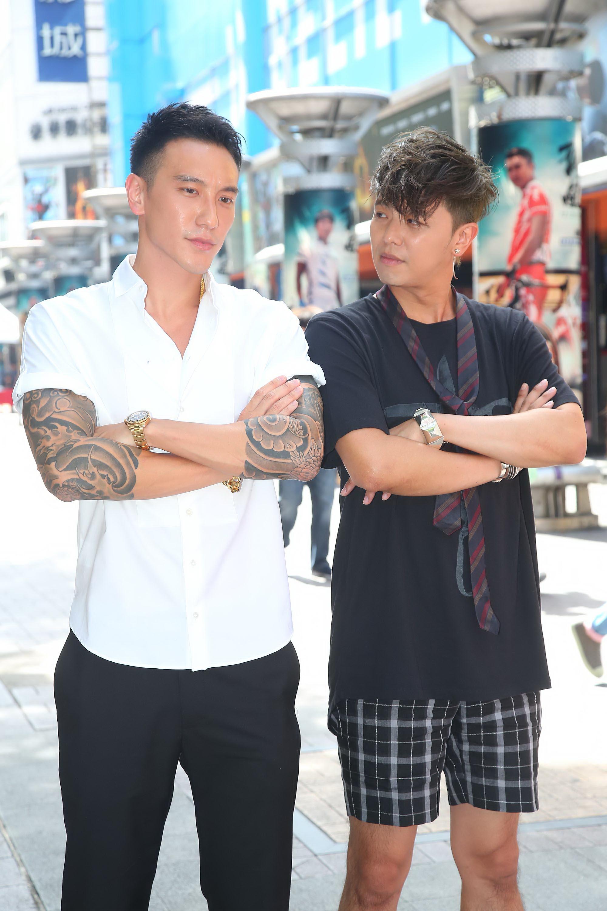 黃鴻升（右）雖然掛《角頭》男主角，但王陽明（左）在劇中演出似乎更勝一籌。（東方IC）
