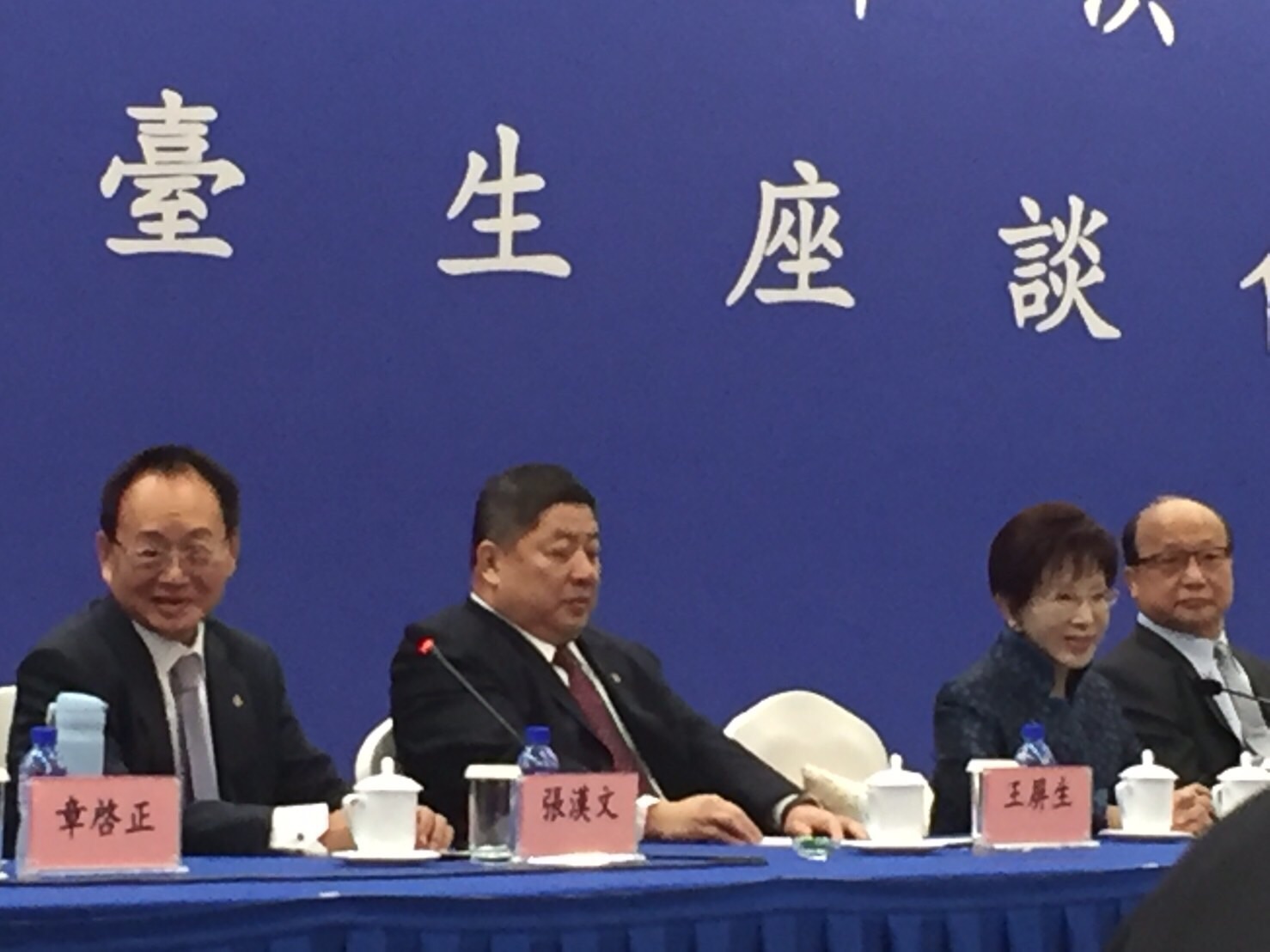 洪秀柱出席台商論壇　與台商分進合擊