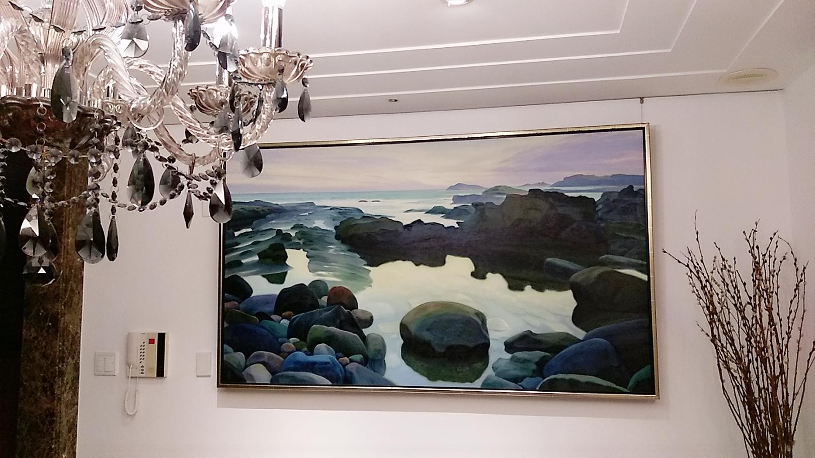 藝術品是林書煒家中最美的裝潢，但因蔡詩萍投資藝術品總金額超過8位數，引起林書煒不同觀點，夫妻倆為此事溝通長達10年。（圖／林書煒提供）
