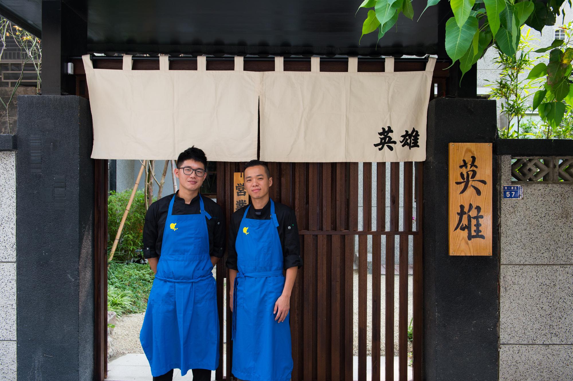 蕭淳元（右）、林凱維（左）為大學同窗，如今一起在台中創業追夢。